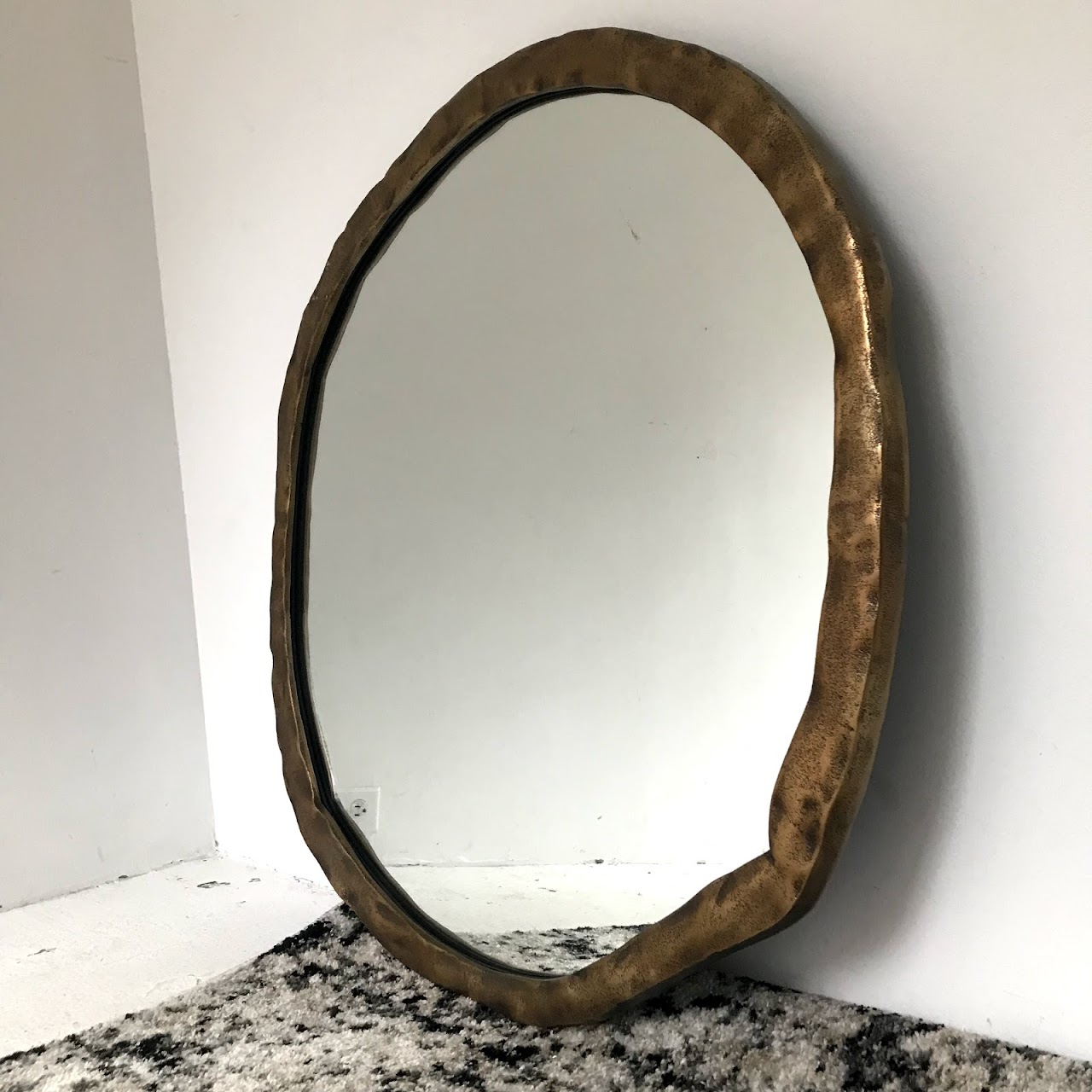 CB2 Abel Brass Mirror