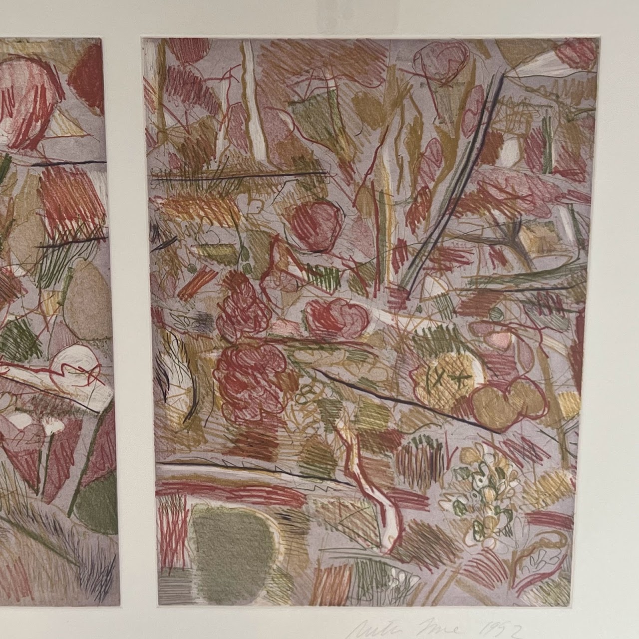 Ruth Fine 'Landscape Diptych II' Signed Etching & Aquatint