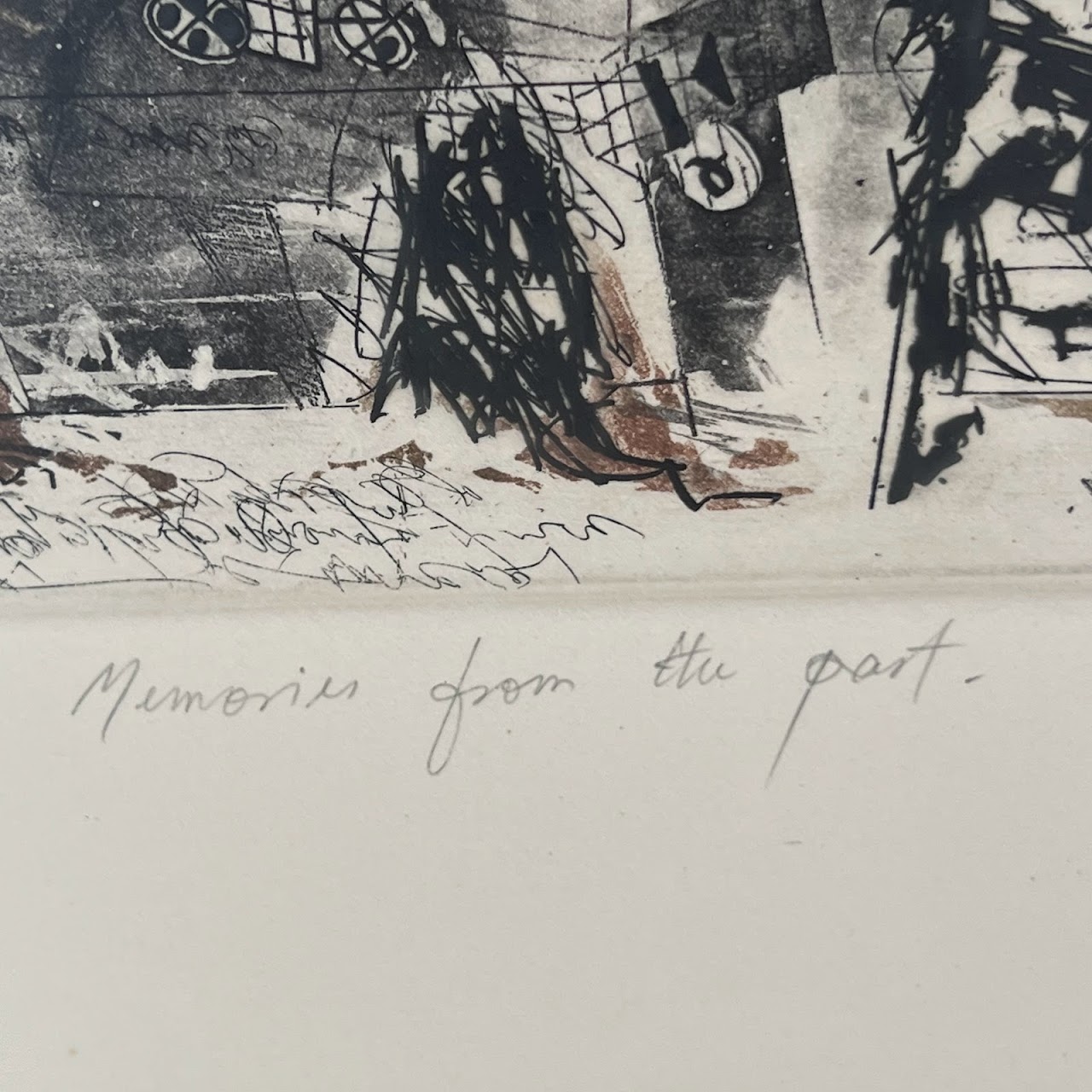 'Memories From the Past' Signed Post-Modern Etching & Aquatint, 1980