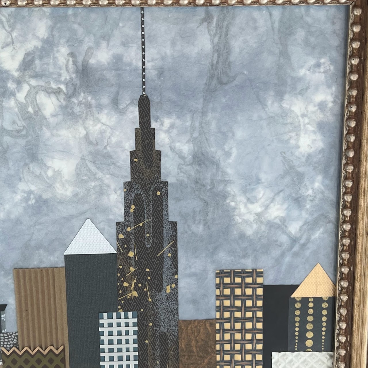 NYC Skyline Paper Collage