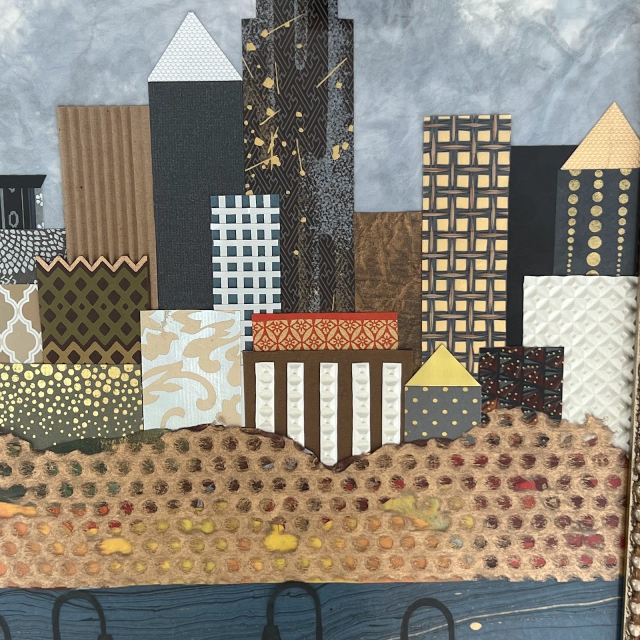 NYC Skyline Paper Collage