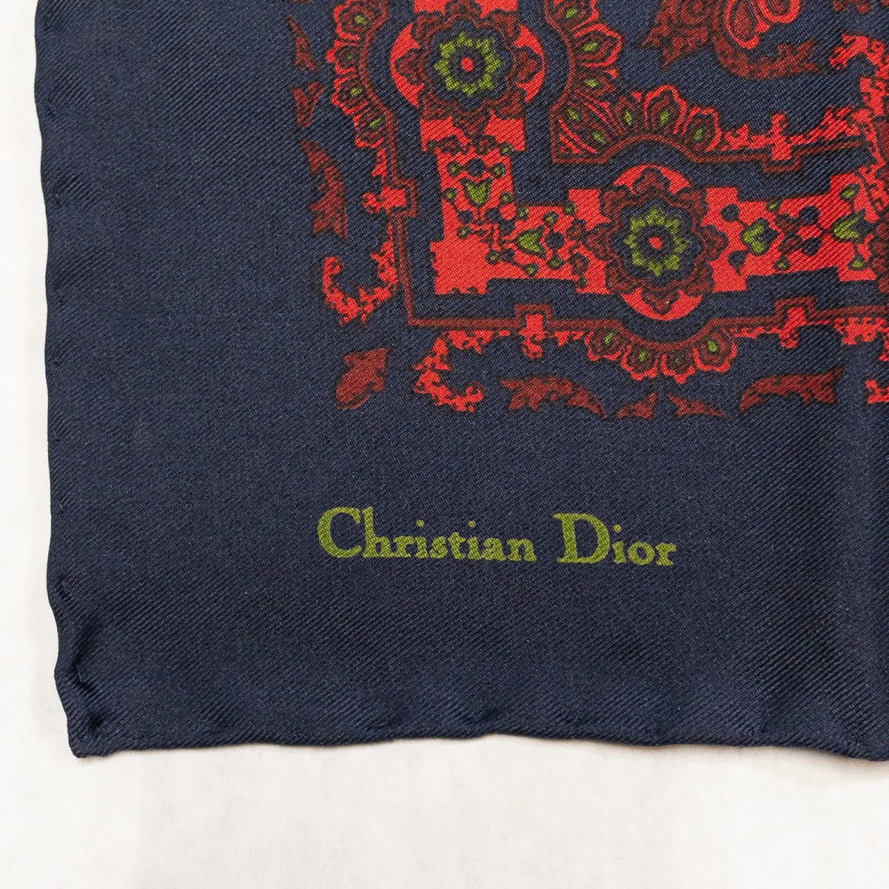 Christian Dior Silk Pocket Square