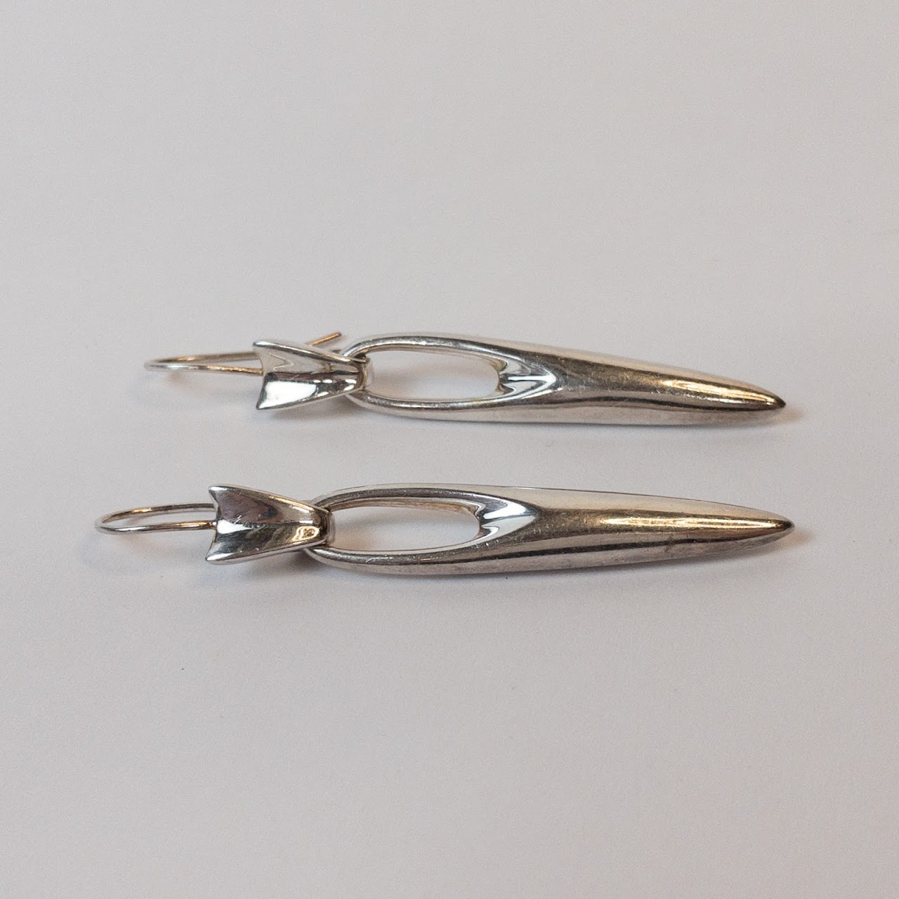 Robert Lee Morris Silver Modernist Earrings