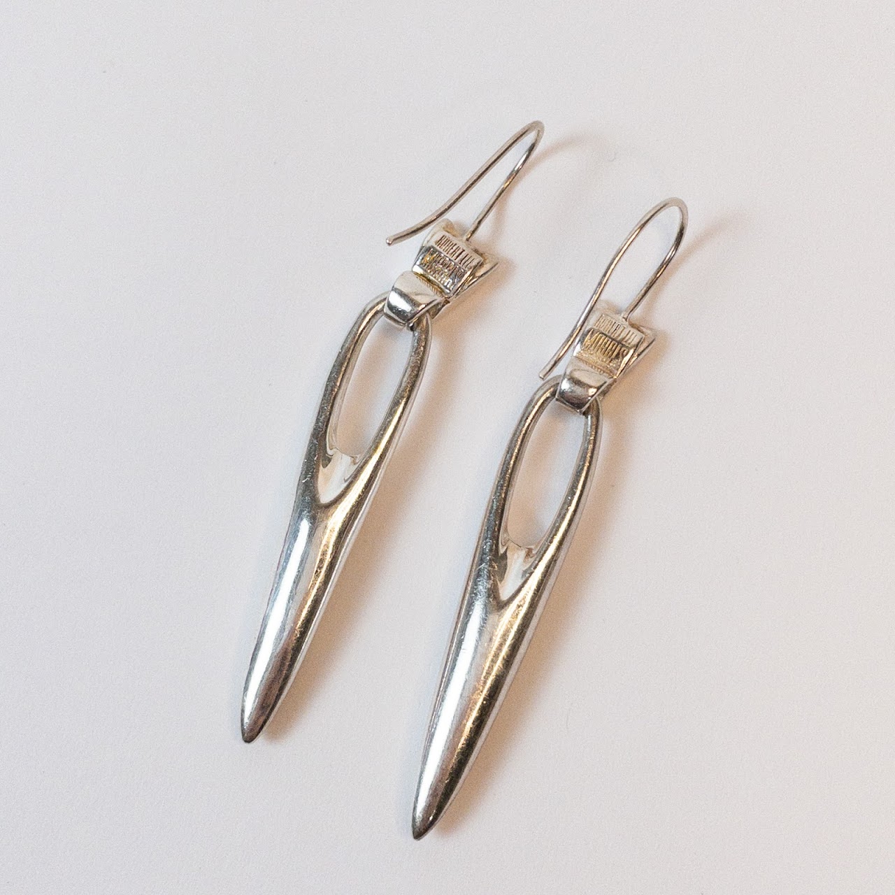 Robert Lee Morris Silver Modernist Earrings