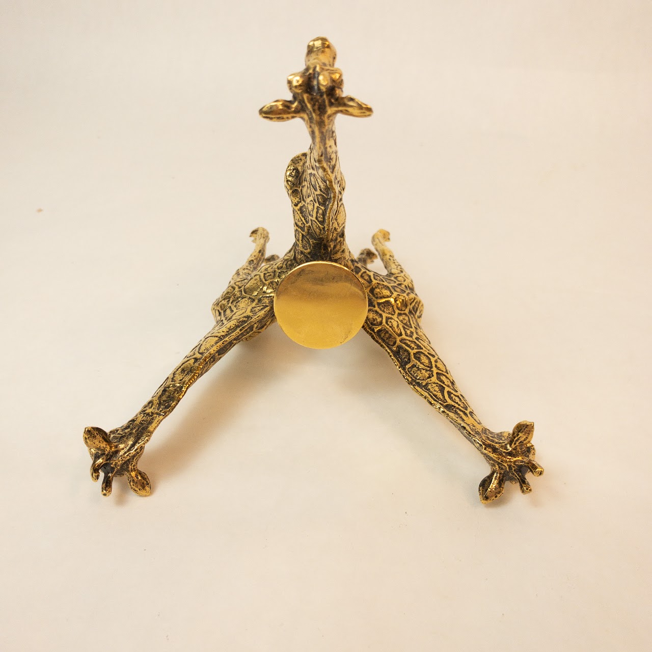 Arthur Court Designs Brass Giraffe Candle Holder Pair