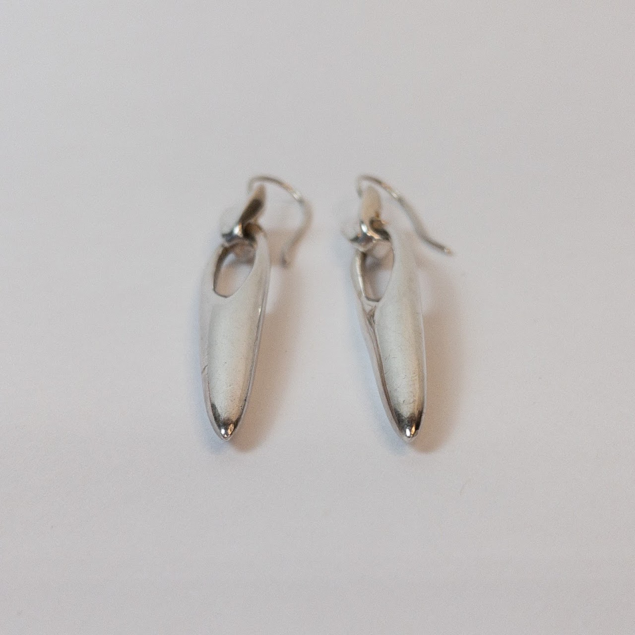 Robert Lee Morris Silver Modernist Earrings