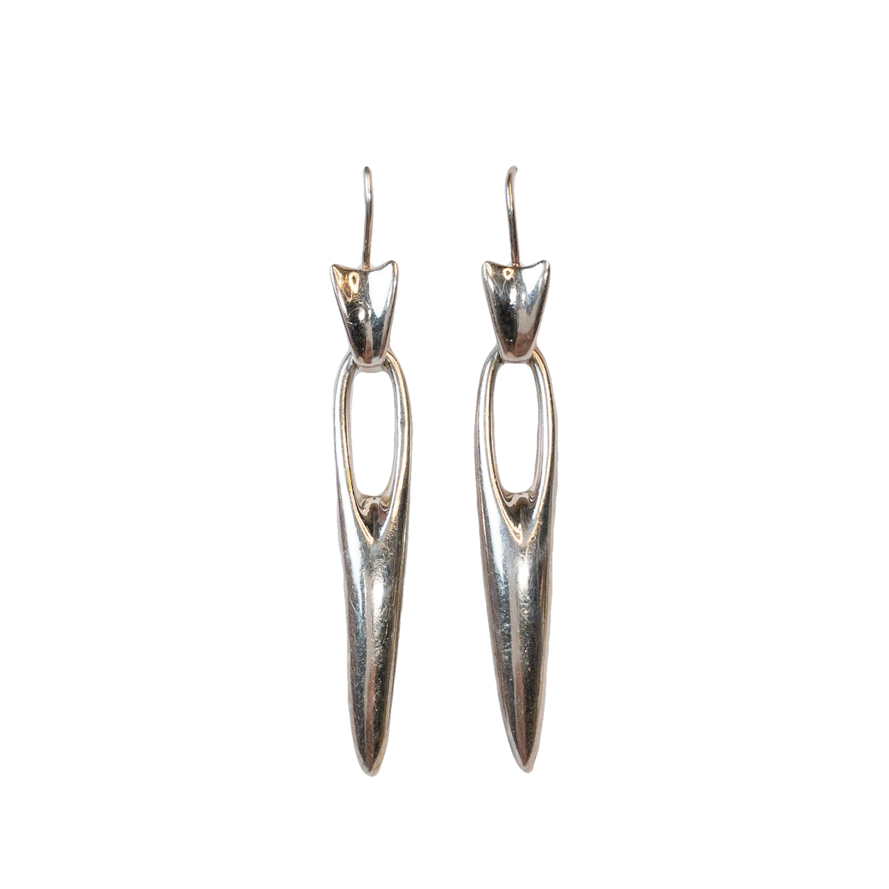 Robert Lee Morris Silver Modernist Earrings