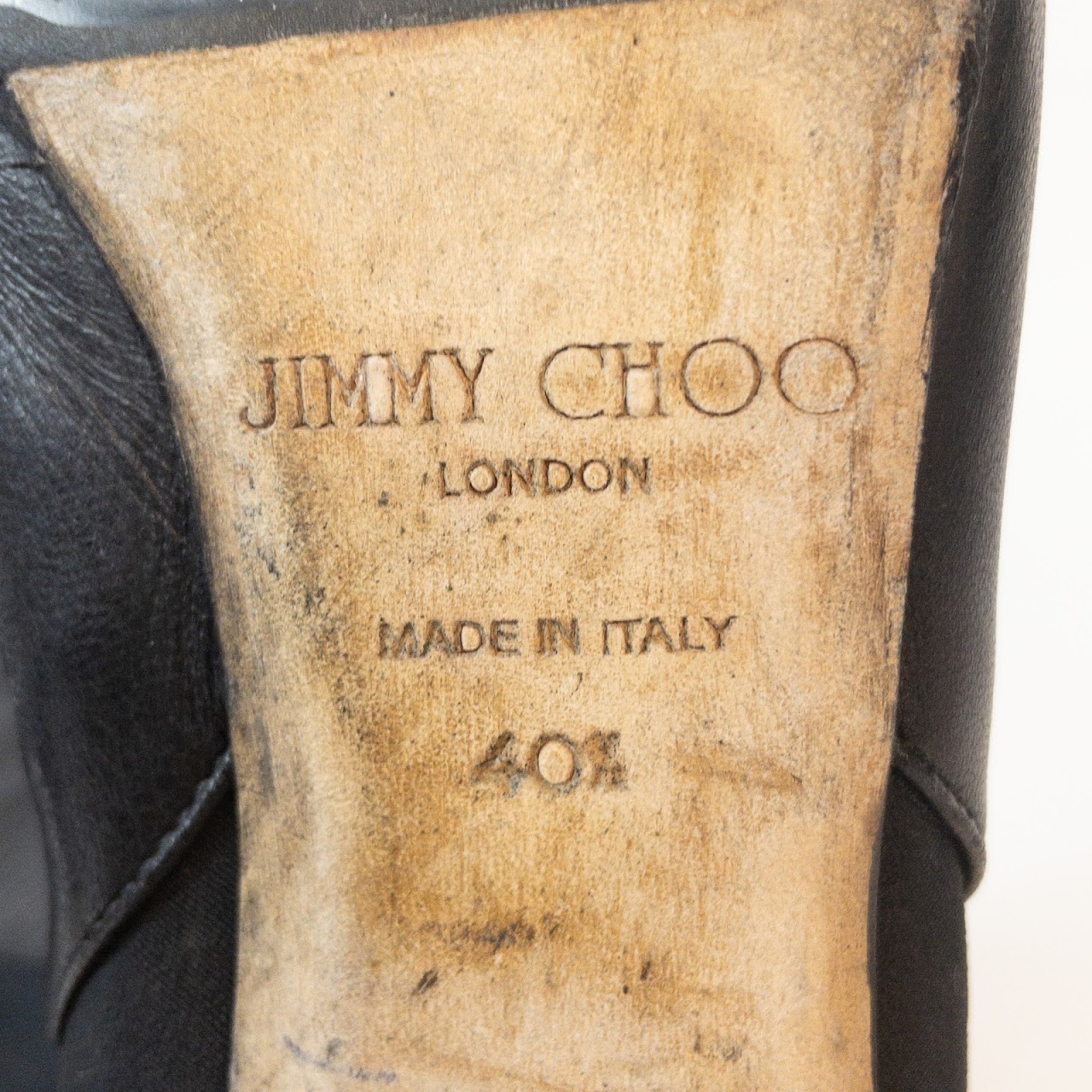 Jimmy Choo Leather & Nylon Knee Boots