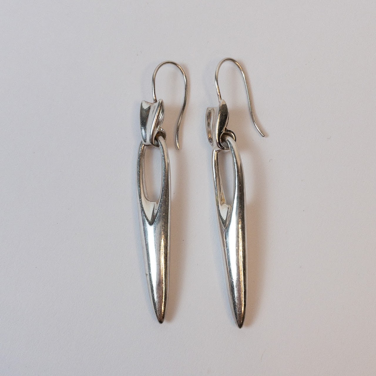 Robert Lee Morris Silver Modernist Earrings