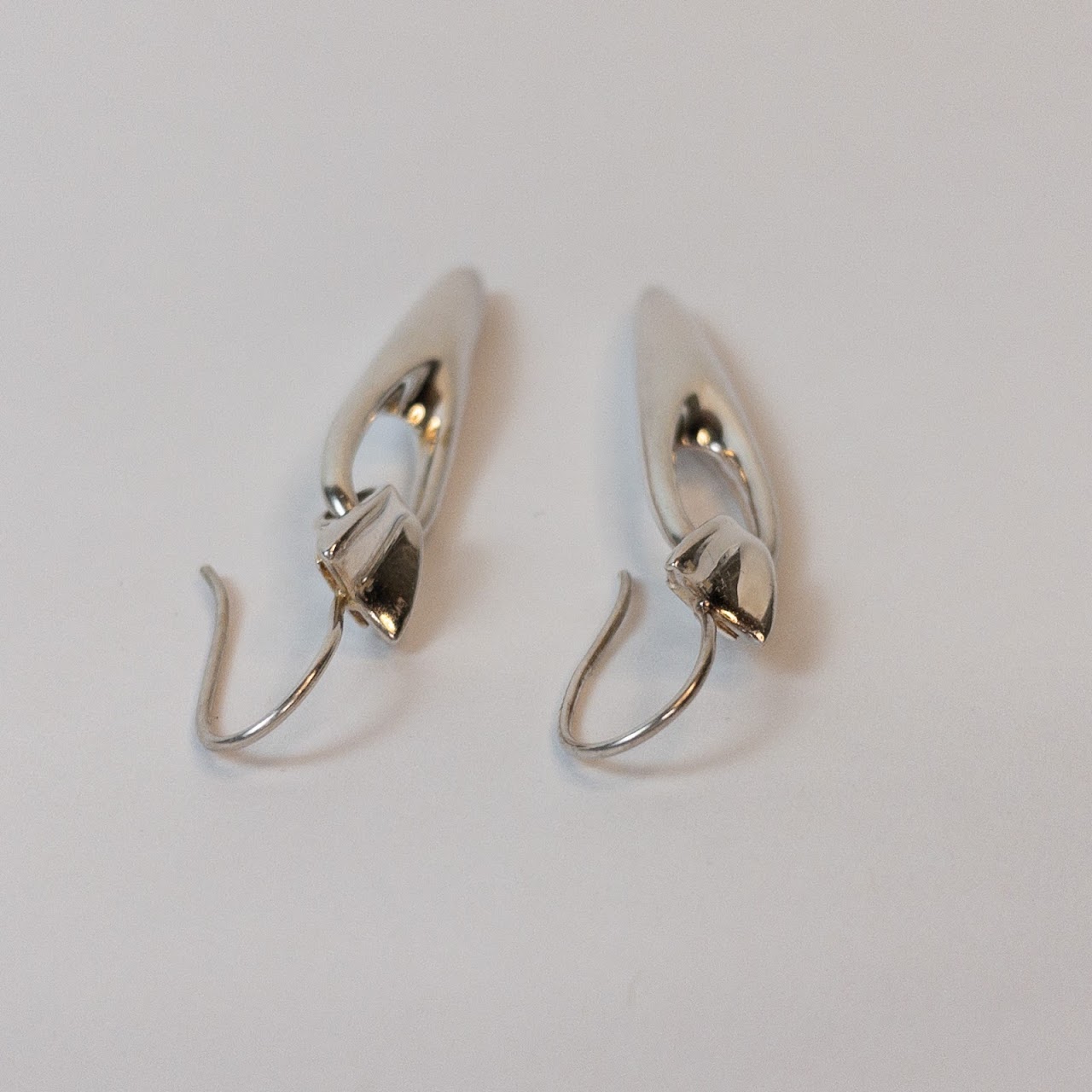 Robert Lee Morris Silver Modernist Earrings