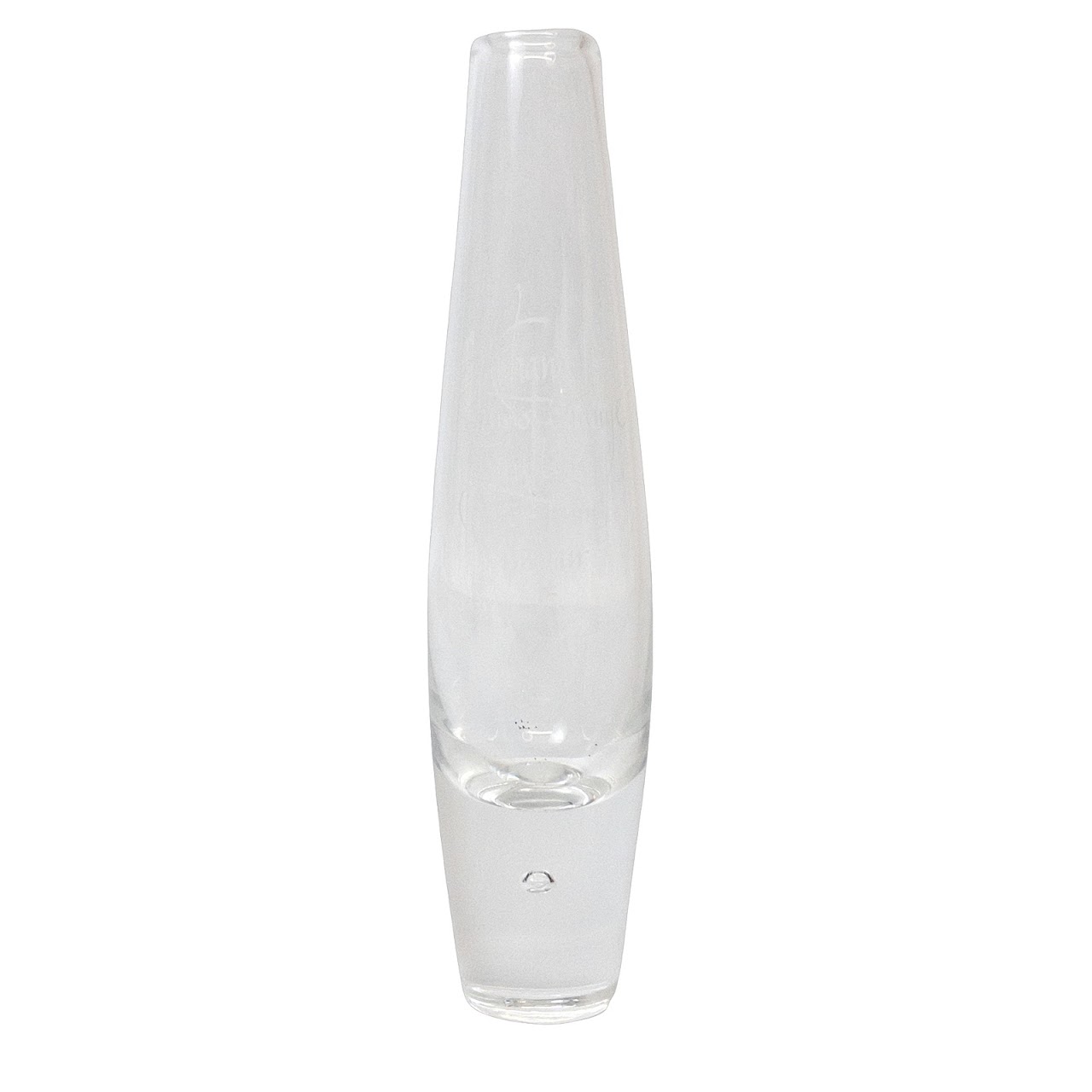 Steuben Etched Bud Vase