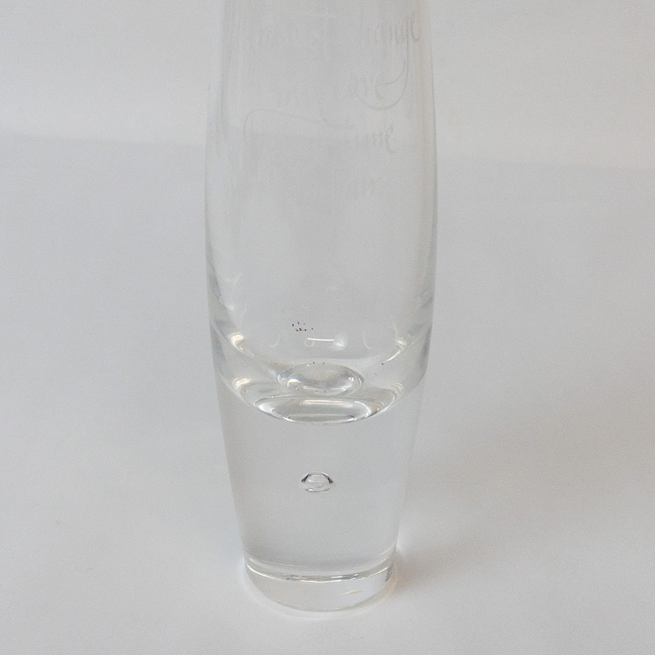 Steuben Etched Bud Vase