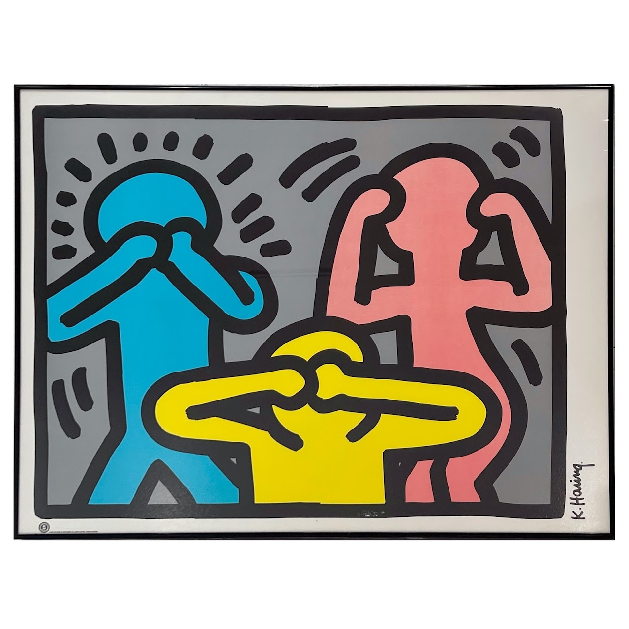 Keith Haring 'No Evil' Poster
