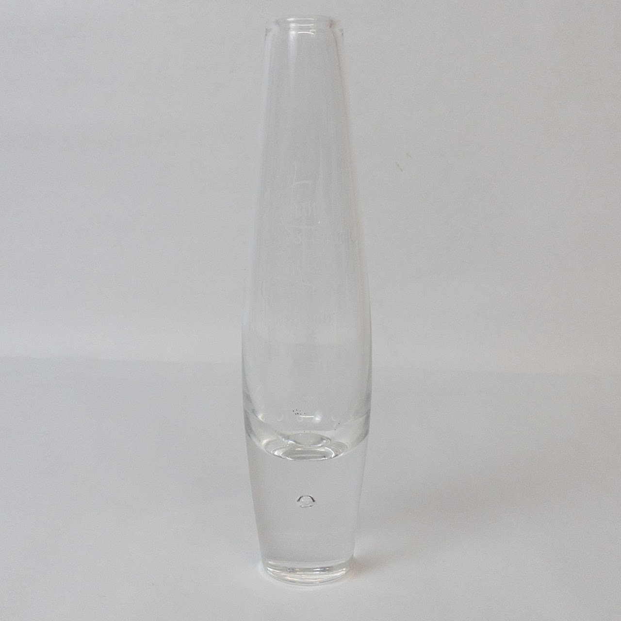 Steuben Etched Bud Vase