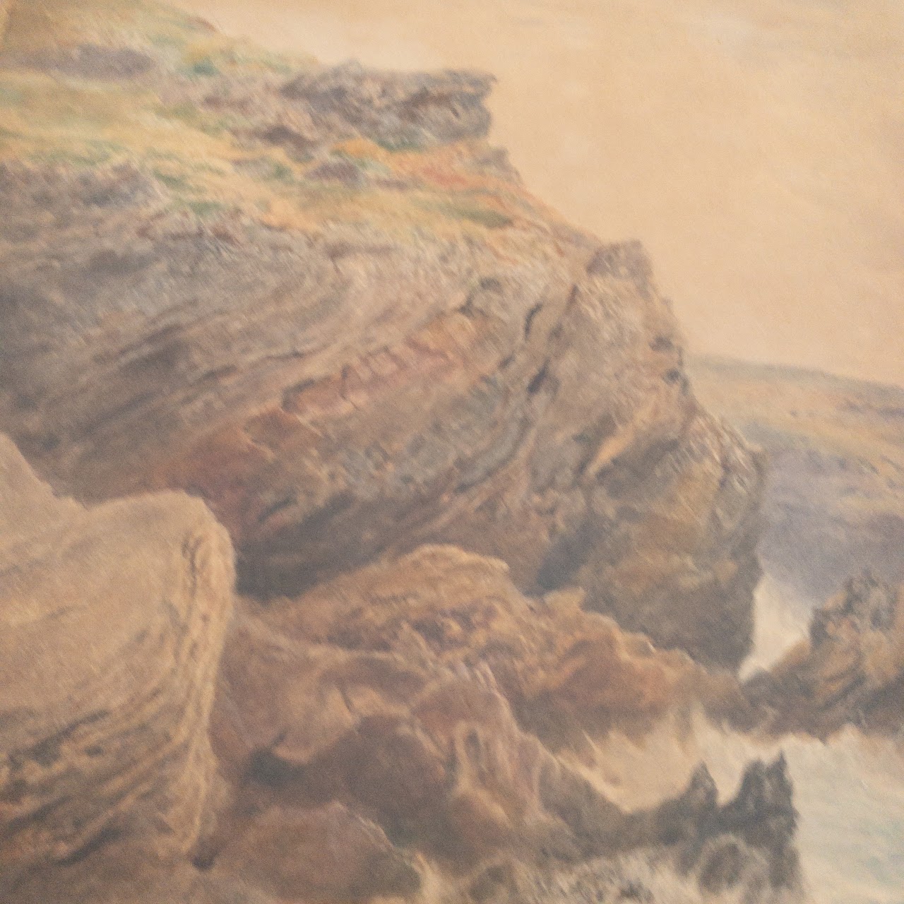 George Barker Signed Early 20th C. Seascape Watercolor Painting