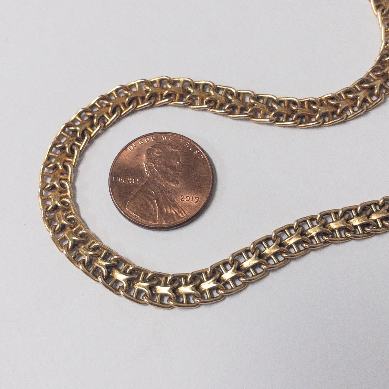 14K Gold Fancy Link Chain