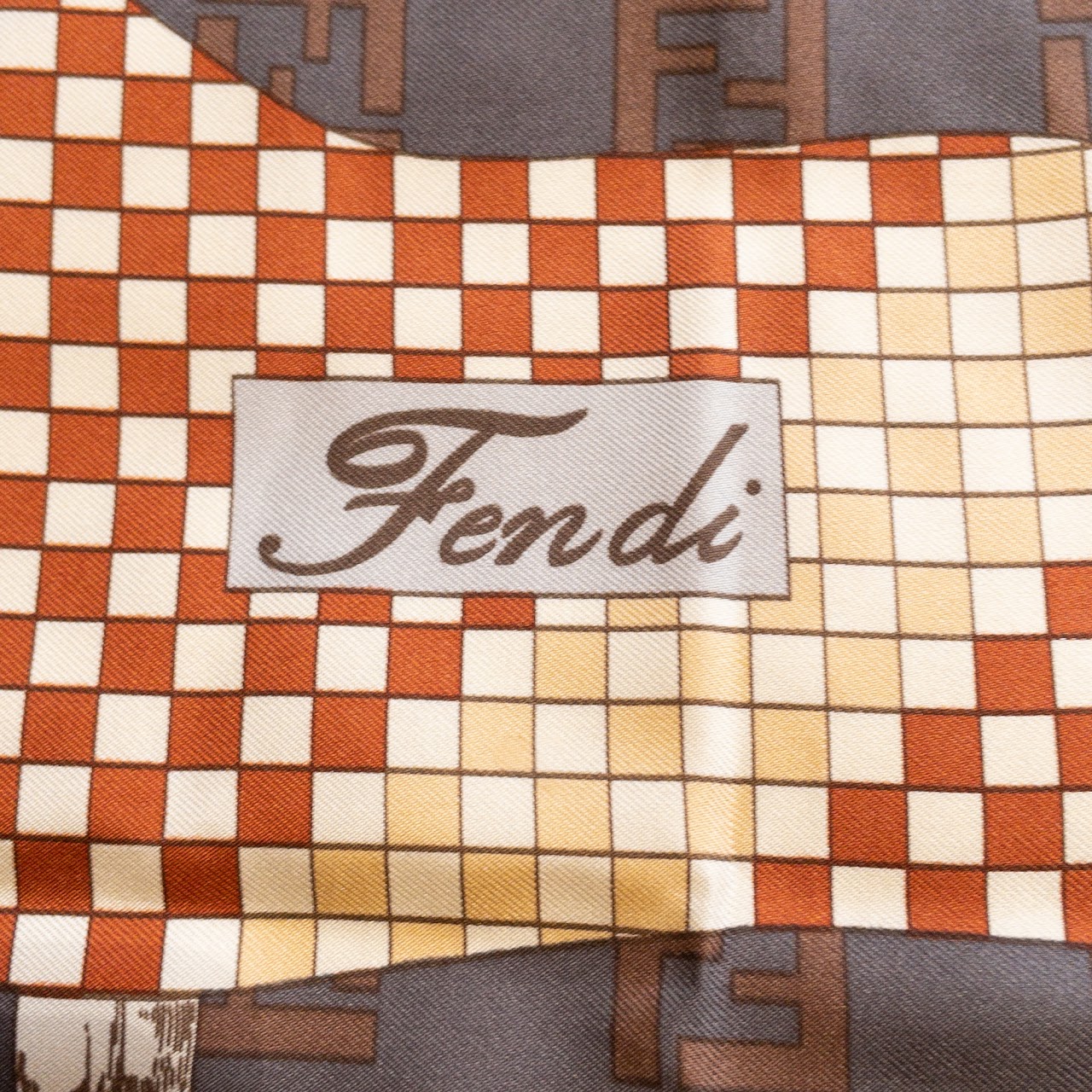 Fendi Equestrian Print Scarf