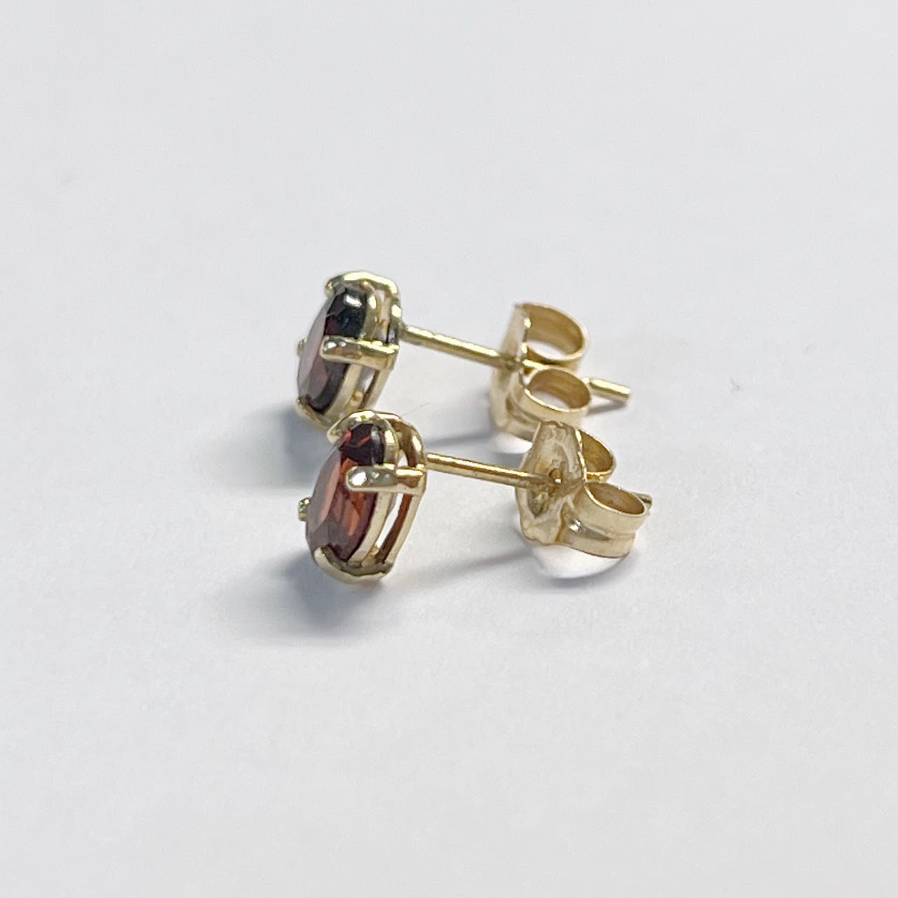 14K Gold and Garnet Earrings