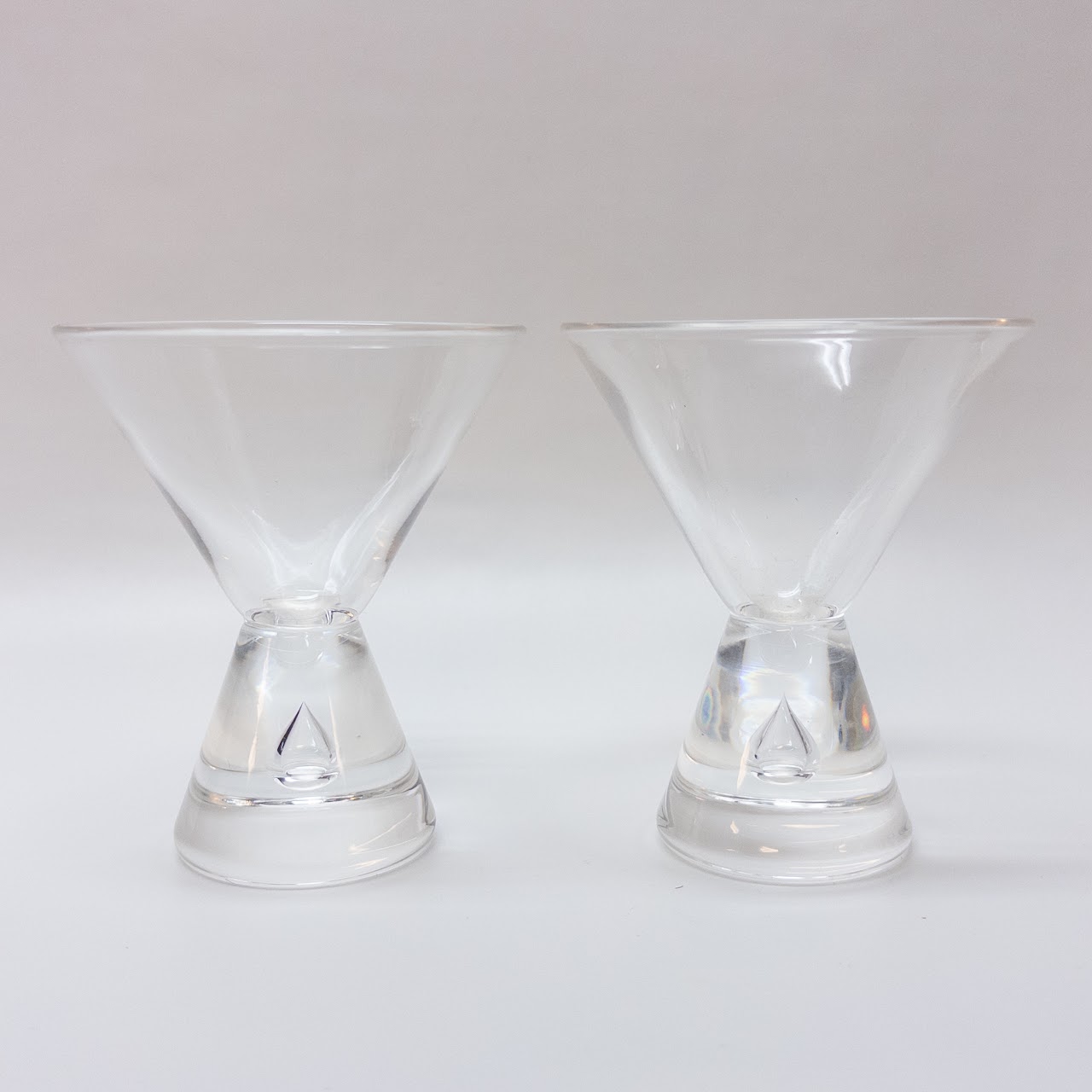 Steuben Crystal Air Bubble Cocktail Glass Set of Five