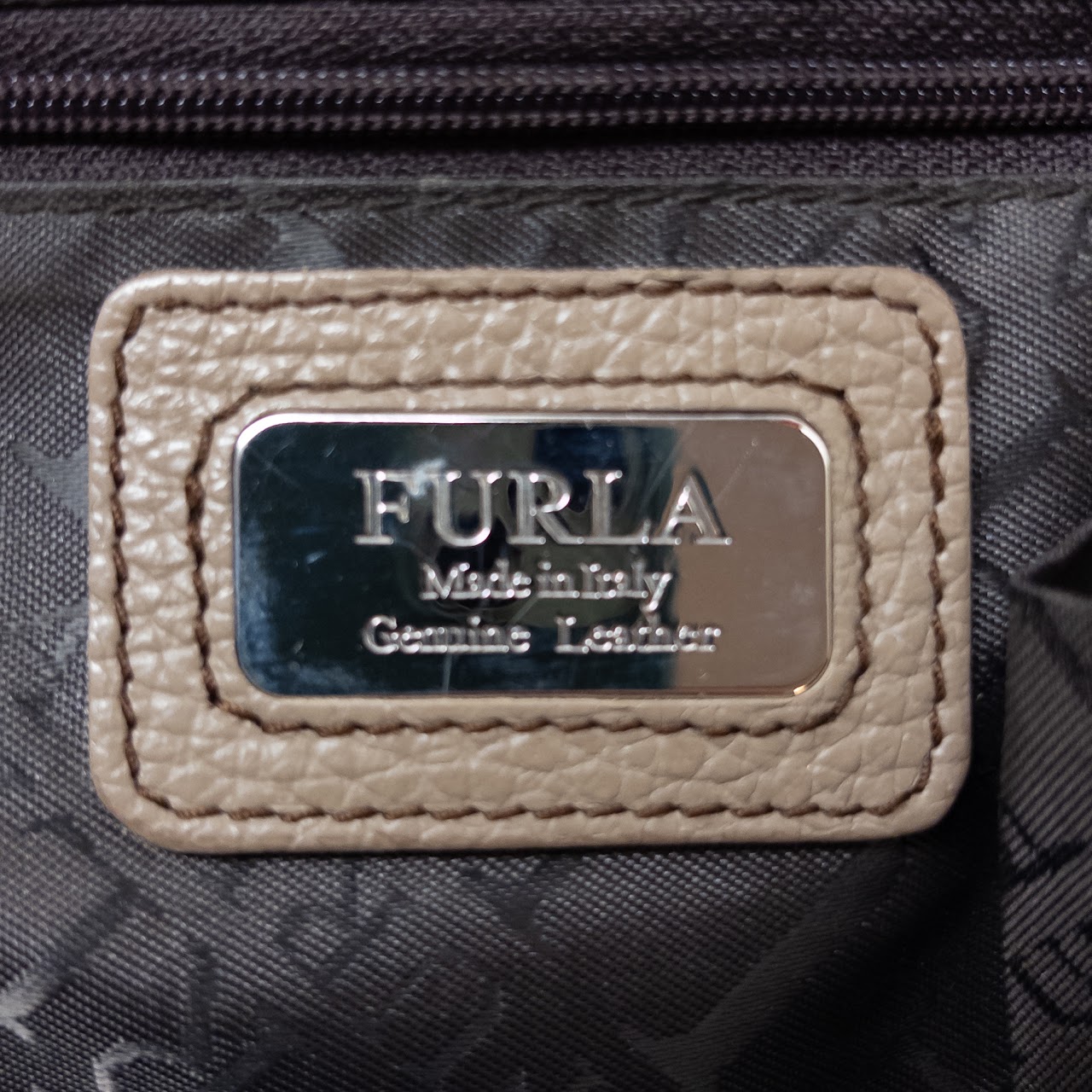 Furla Suede Hobo Bag