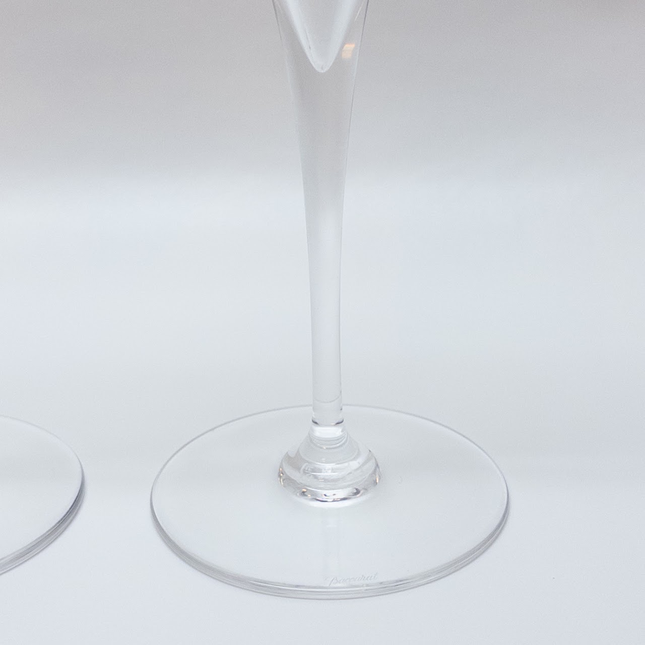 Baccarat Crystal Champagne Flute Pair