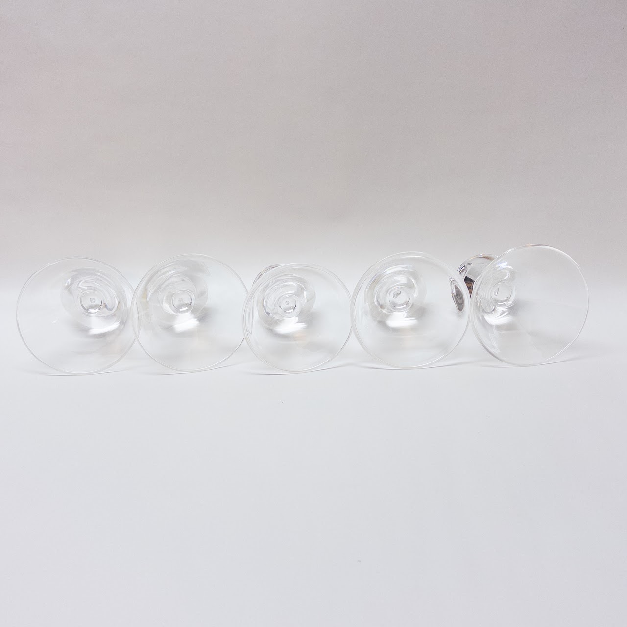 Steuben Crystal Air Bubble Cocktail Glass Set of Five