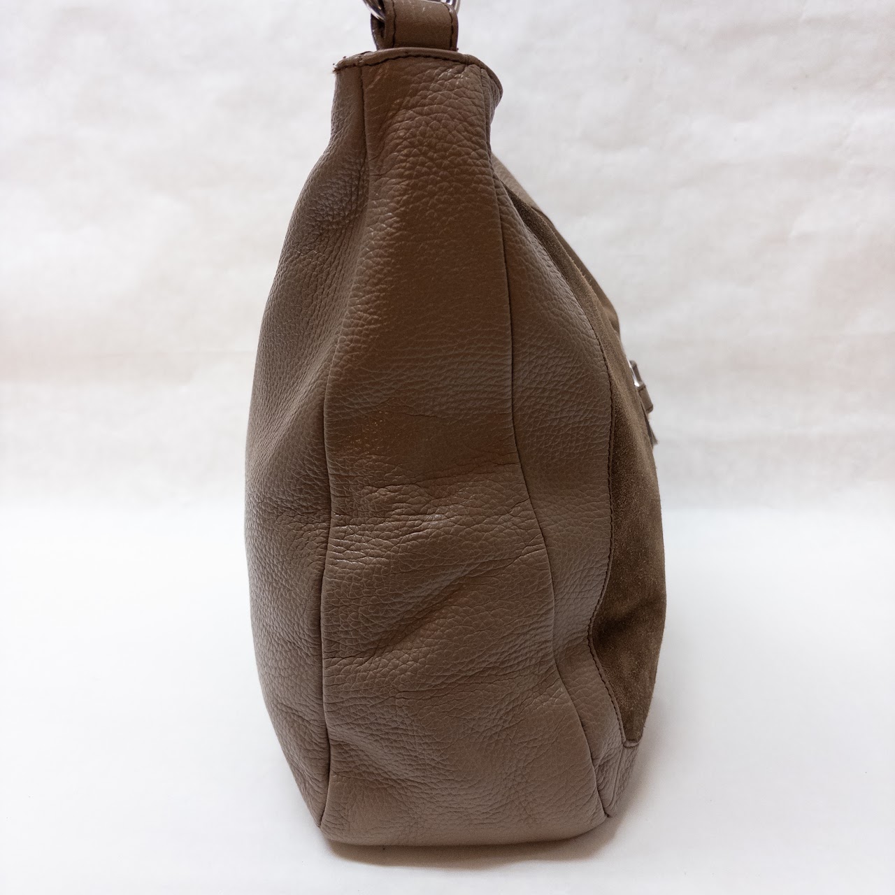 Furla Suede Hobo Bag