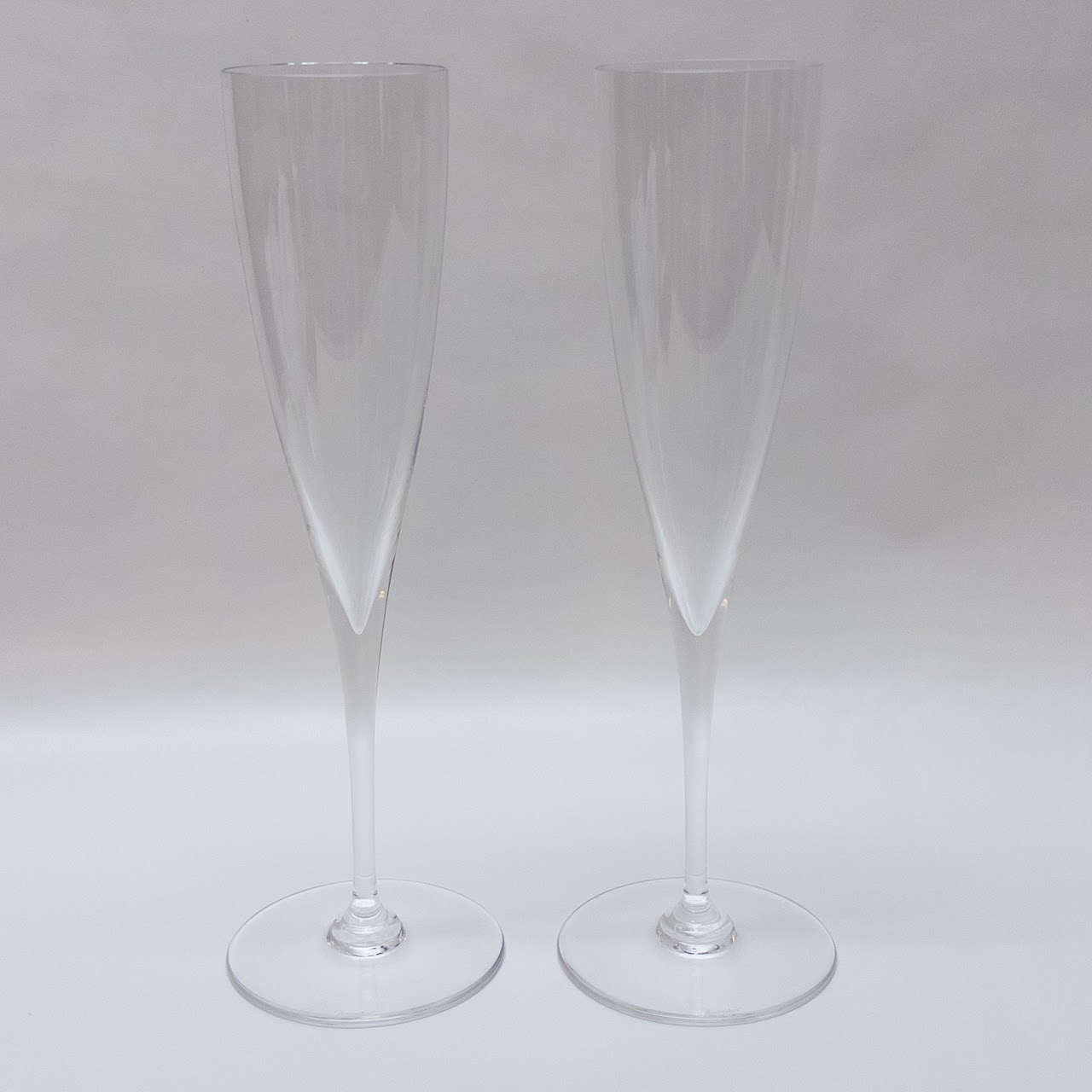 Baccarat Crystal Champagne Flute Pair