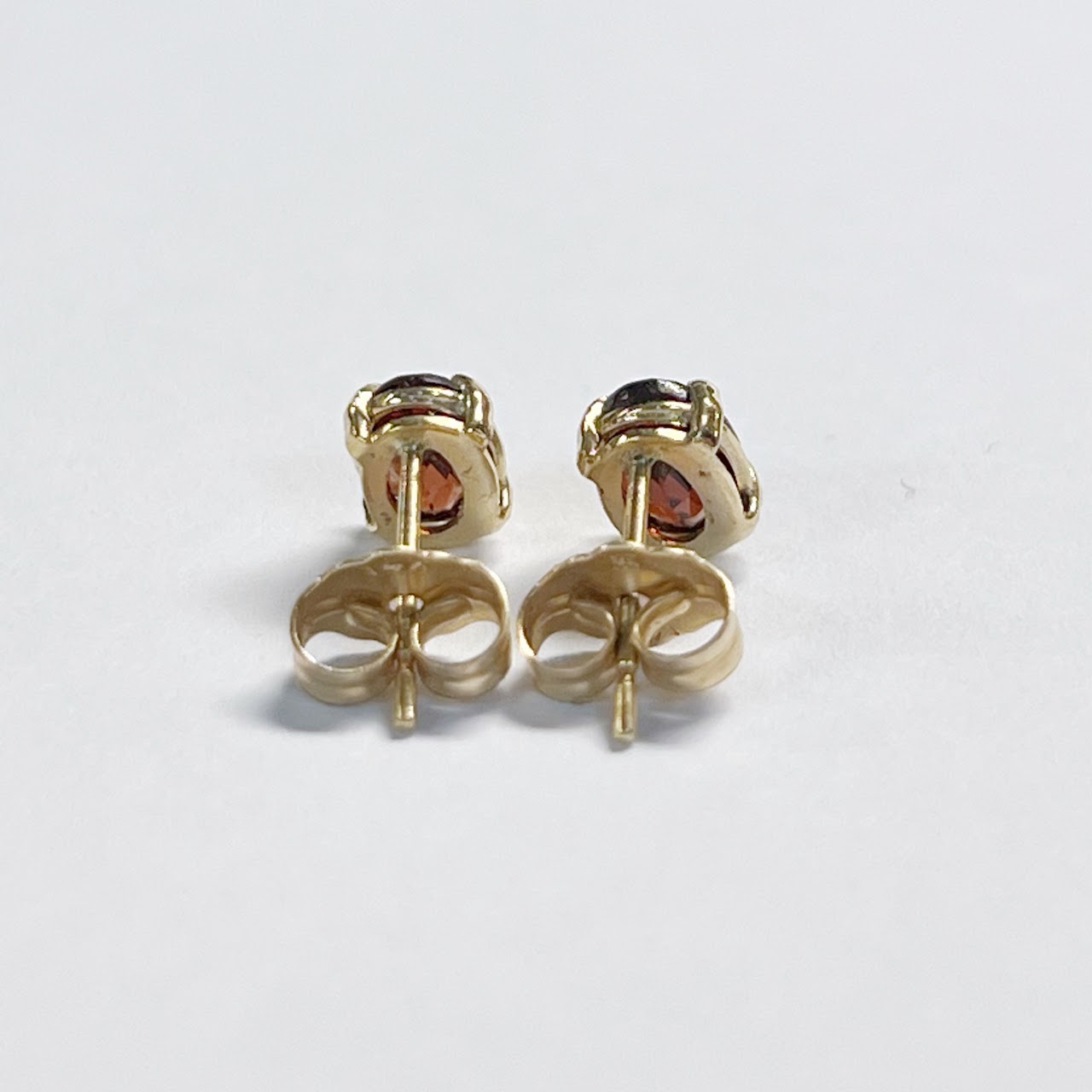 14K Gold and Garnet Earrings