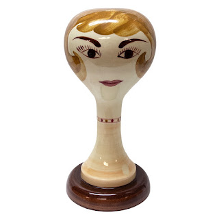 Mid-Century Modern Stangl Ceramic Hat or Wig Stand