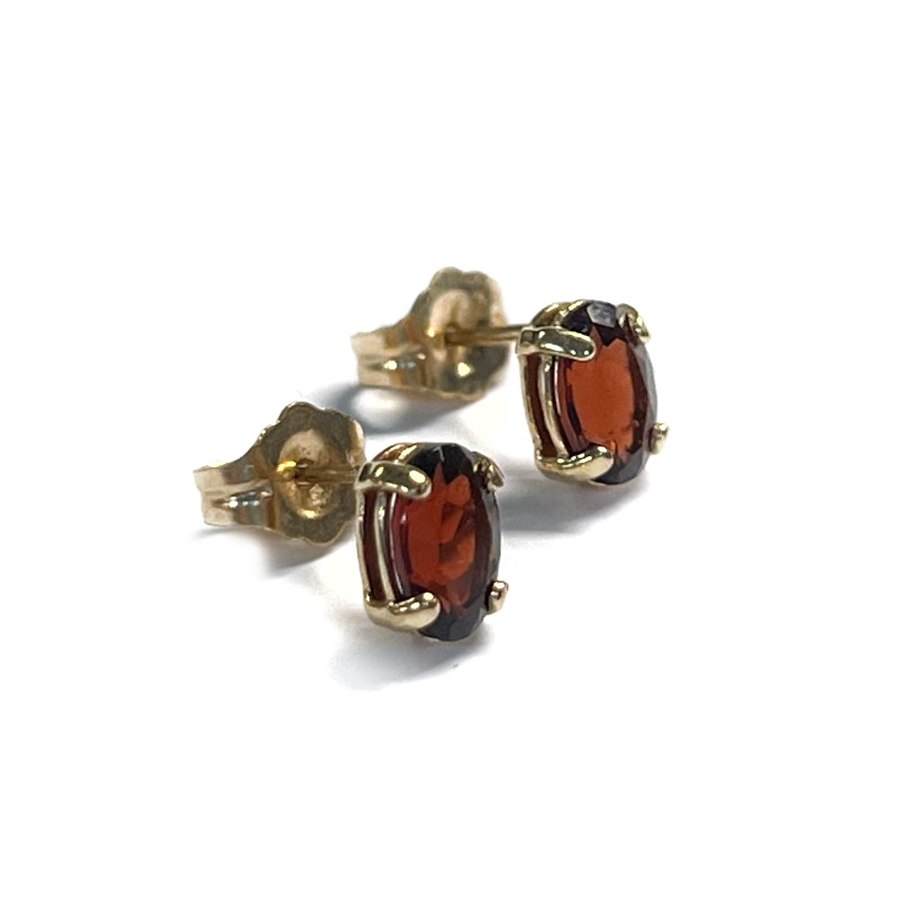 14K Gold and Garnet Earrings