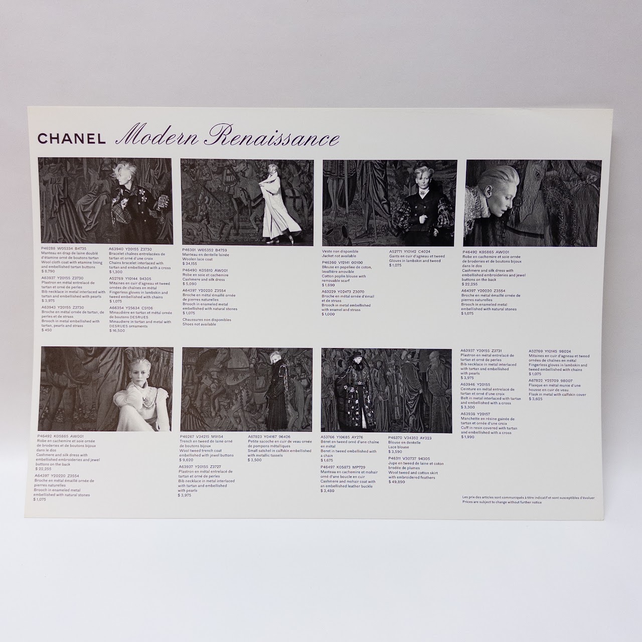 Chanel: Modern Renaissance Karl Lagerfeld Photography Folio