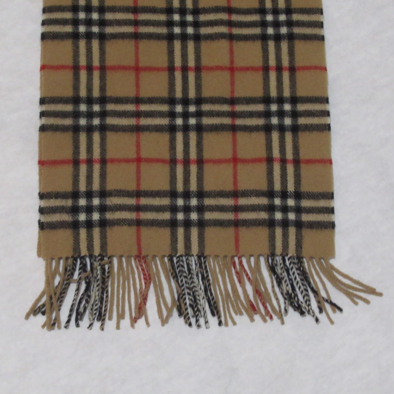 Burberry Check Wool Scarf