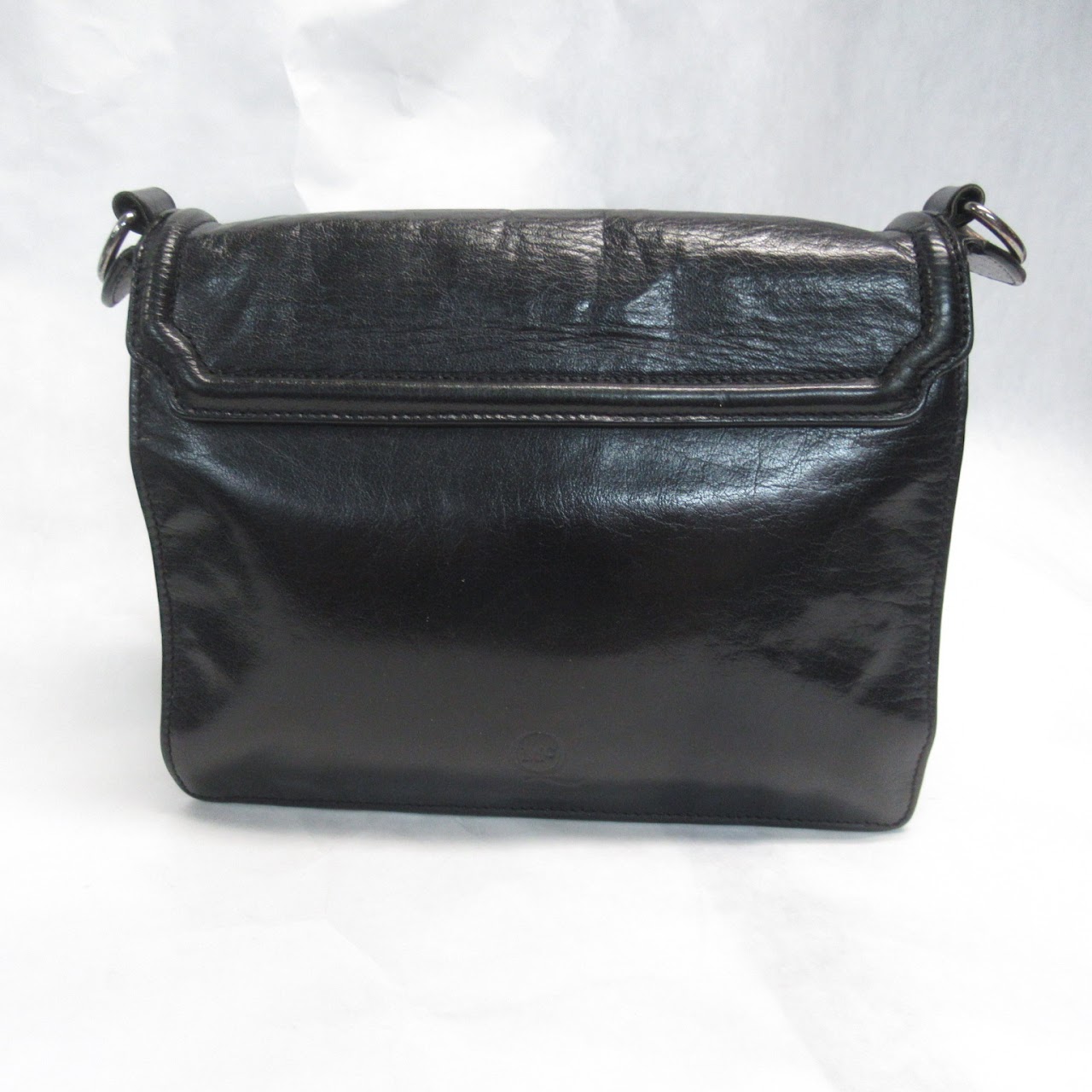 McQ Alexander McQueen Black Leather Shoulder Bag