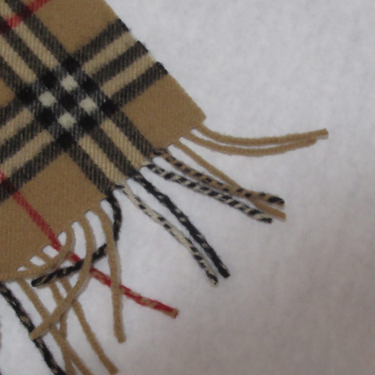 Burberry Check Wool Scarf