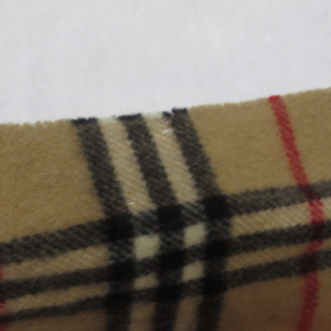 Burberry Check Wool Scarf