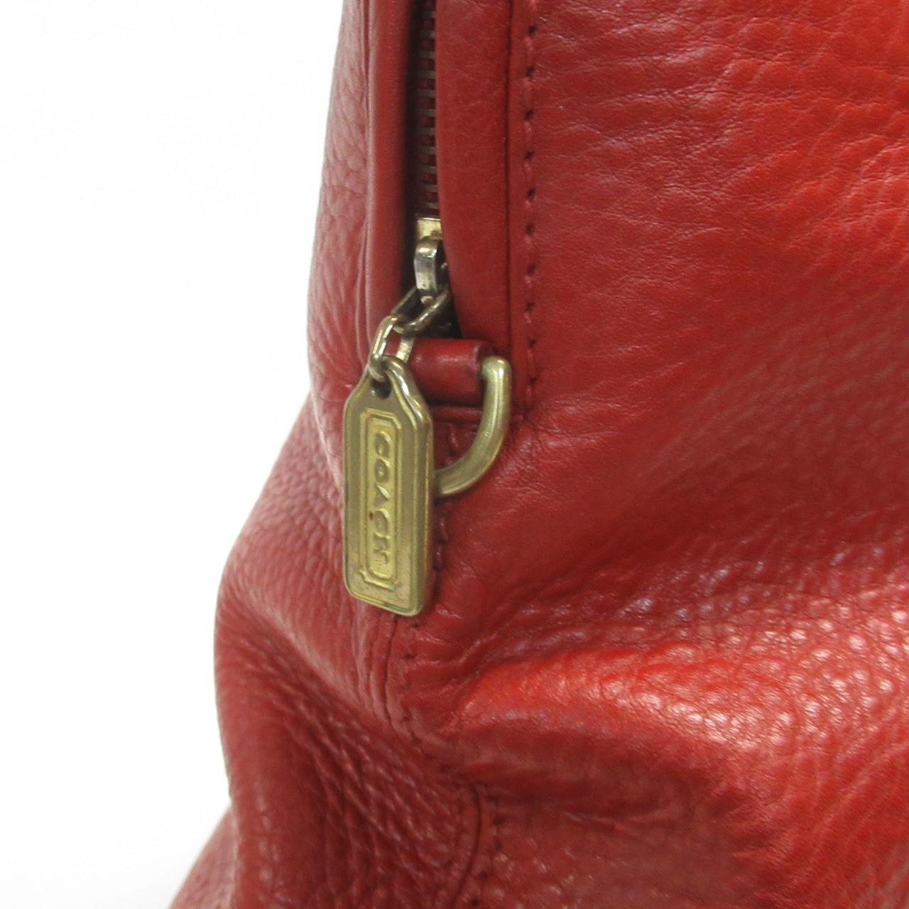 Coach Classic Red Leather Handbag