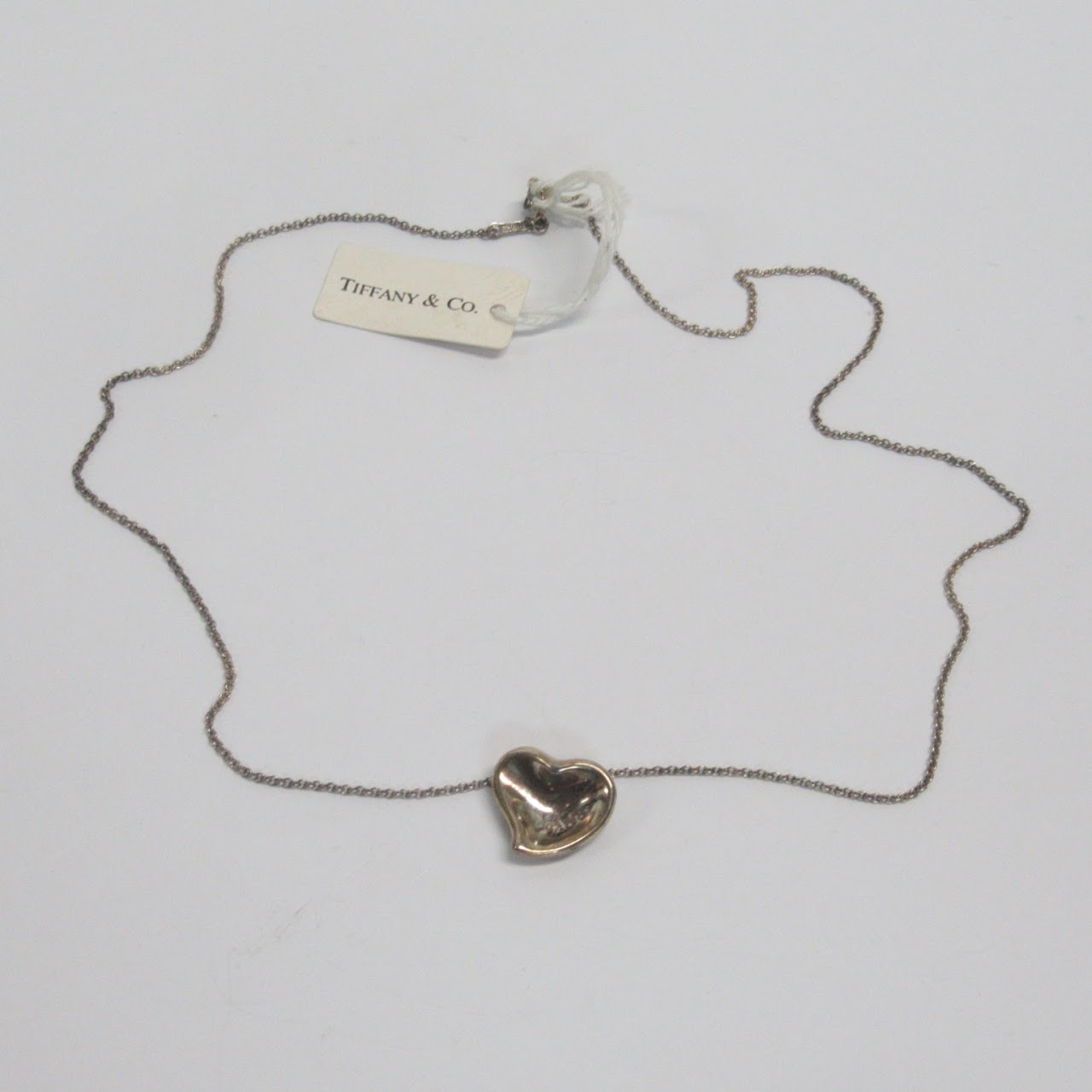 Tiffany & Co. X Elsa Peretti Sterling Silver Full Heart Necklace