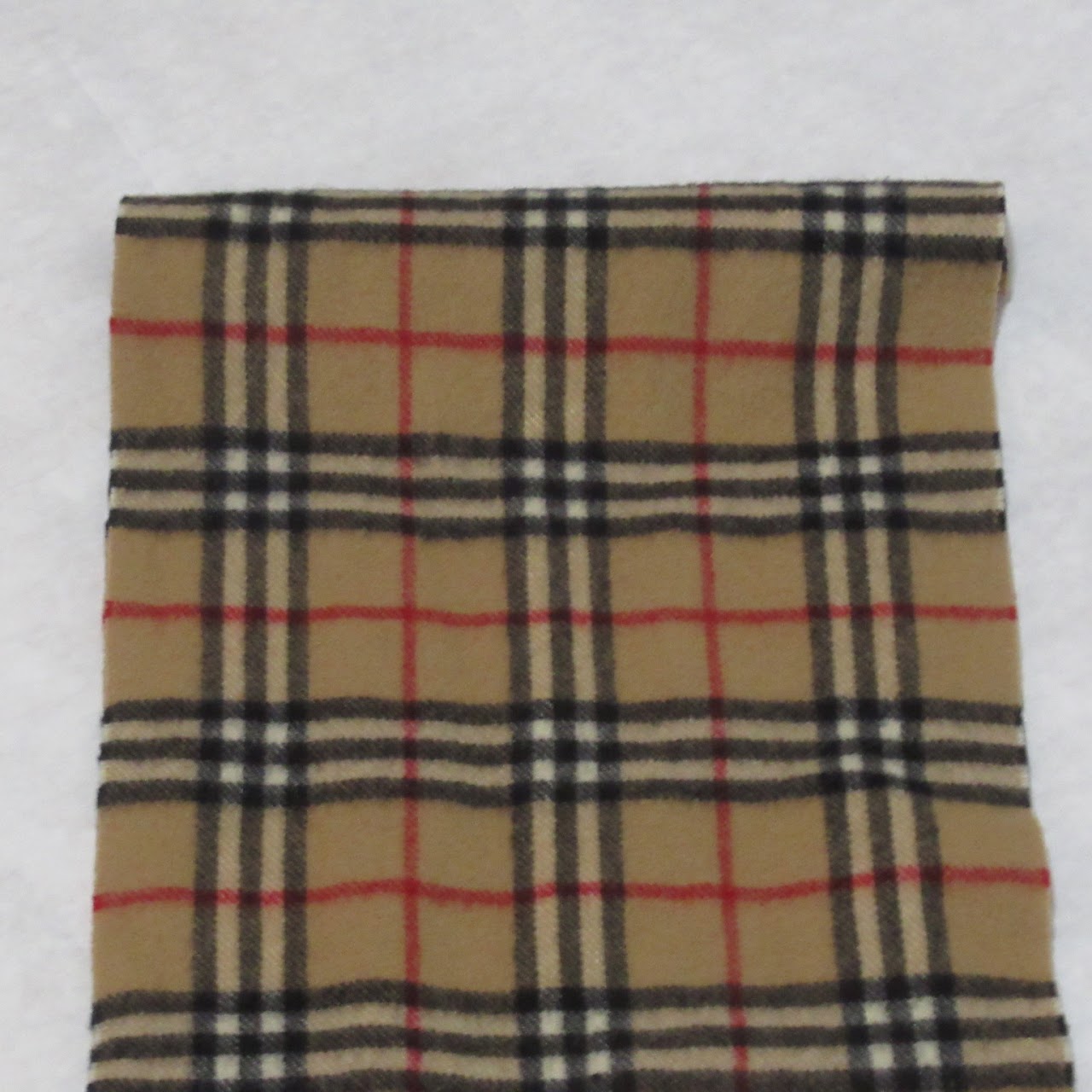 Burberry Check Wool Scarf