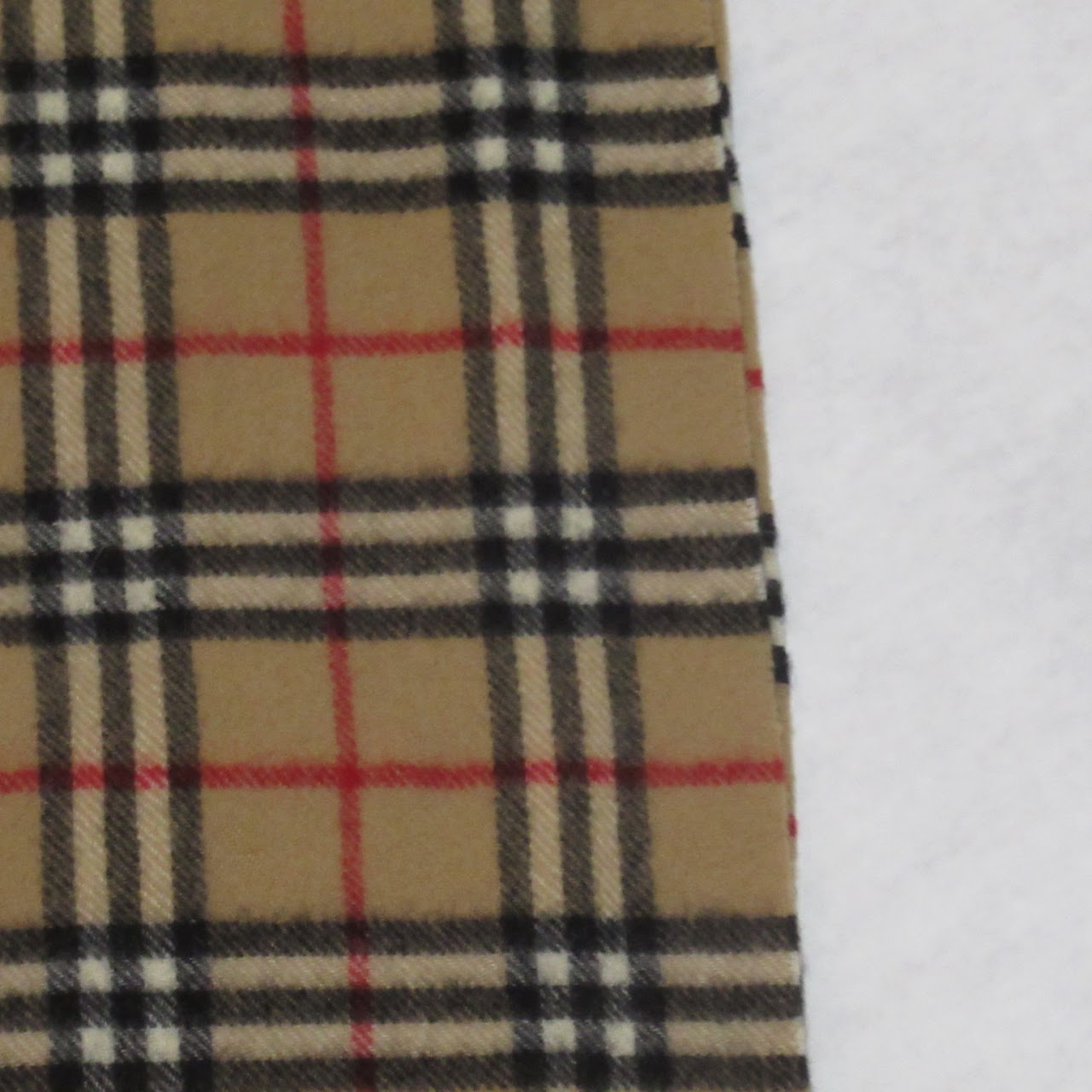 Burberry Check Wool Scarf