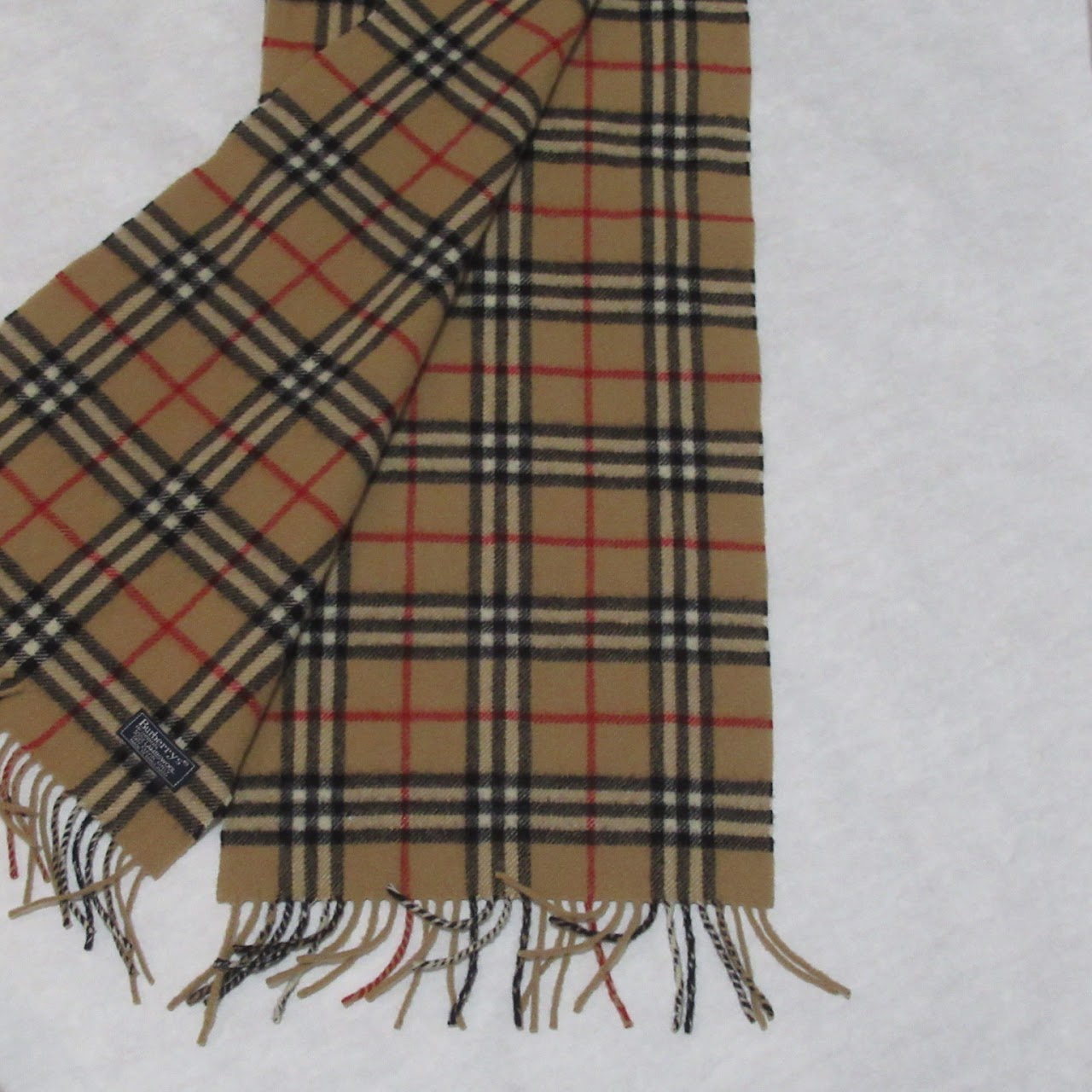 Burberry Check Wool Scarf