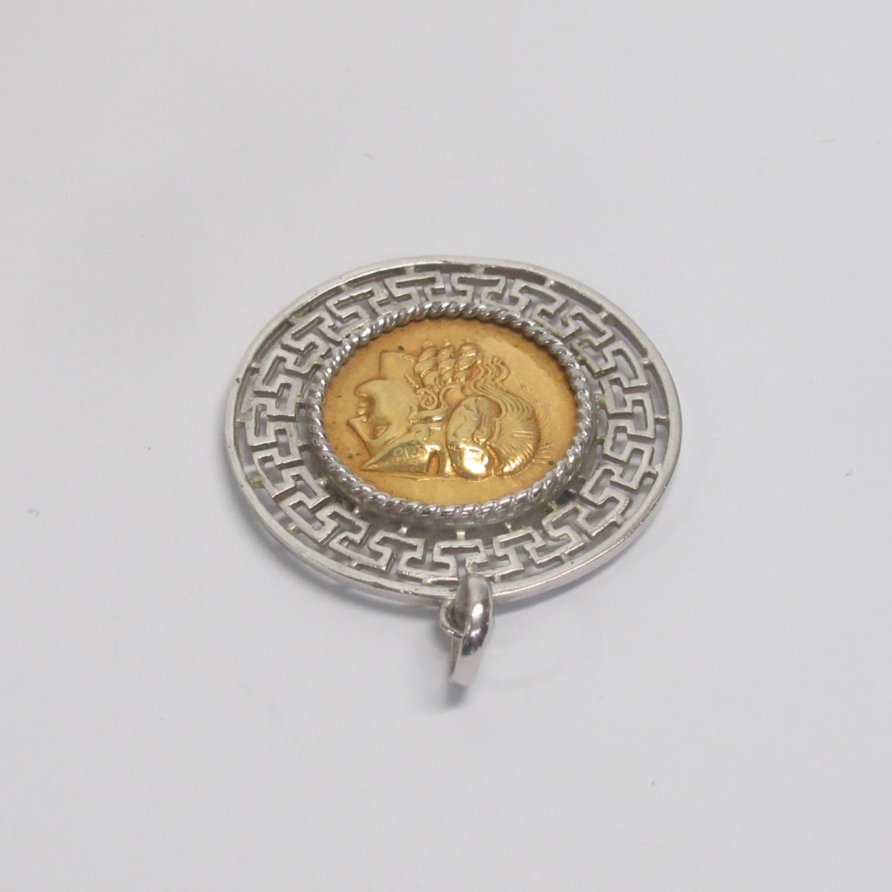 18K Gold Coin Pendant