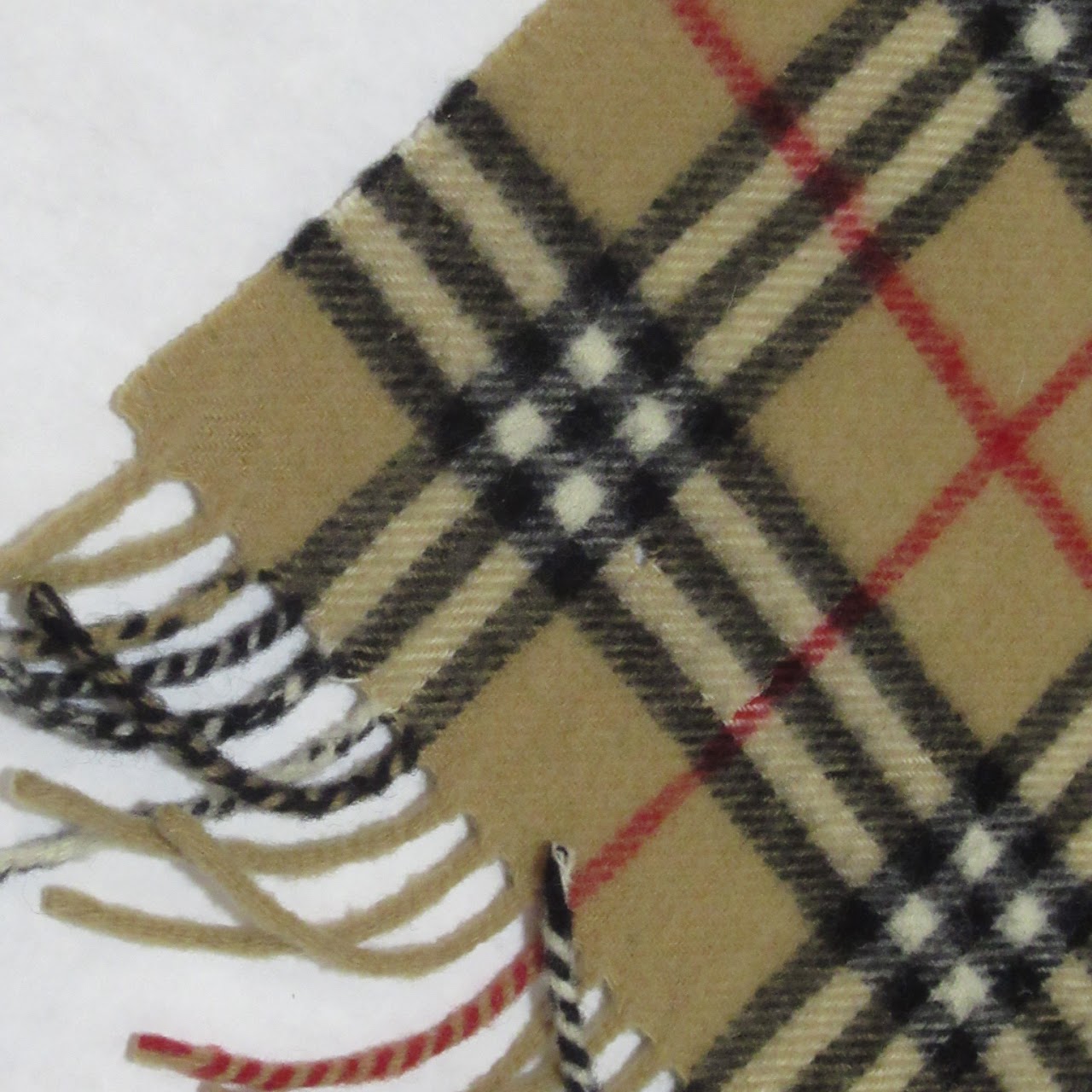 Burberry Check Wool Scarf