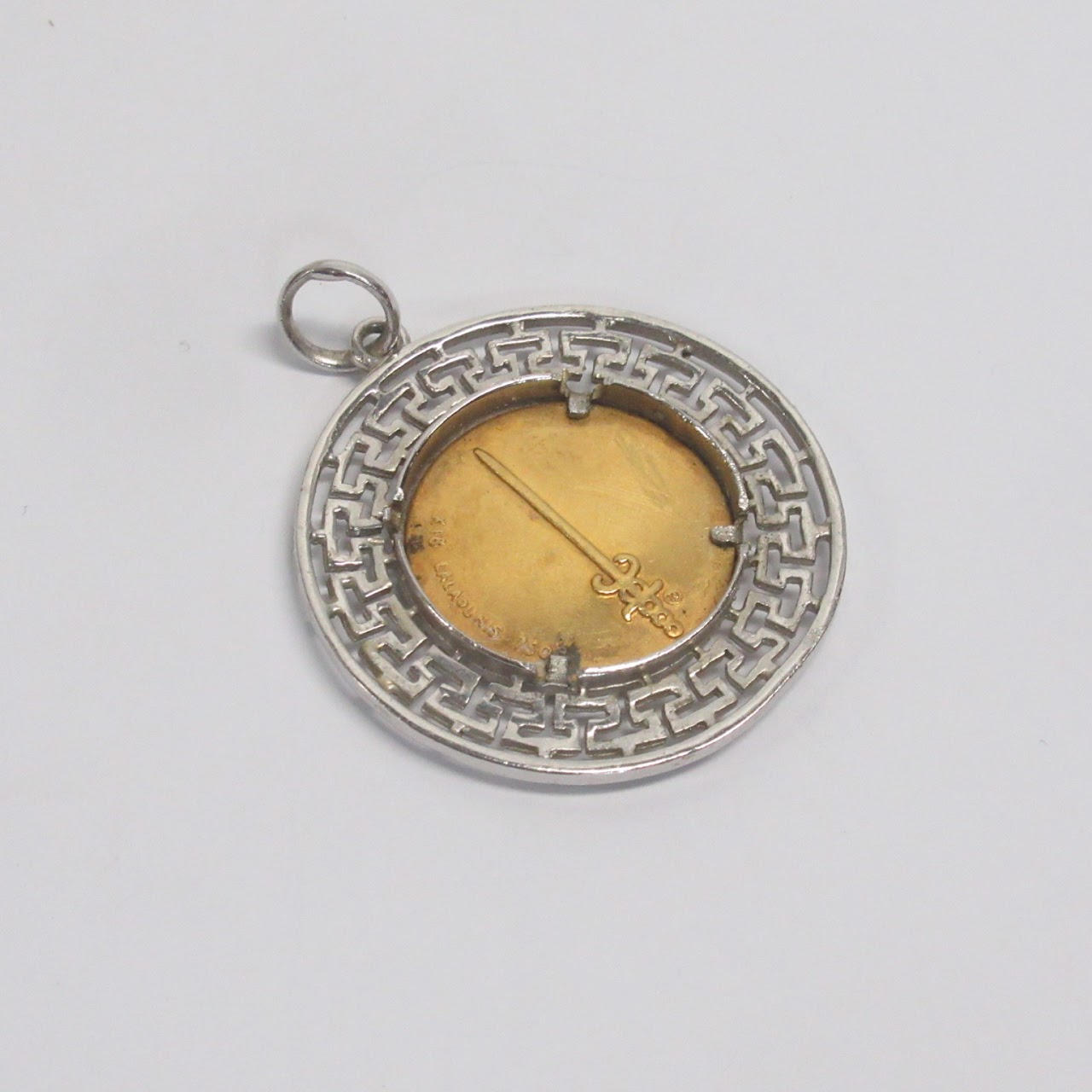 18K Gold Coin Pendant