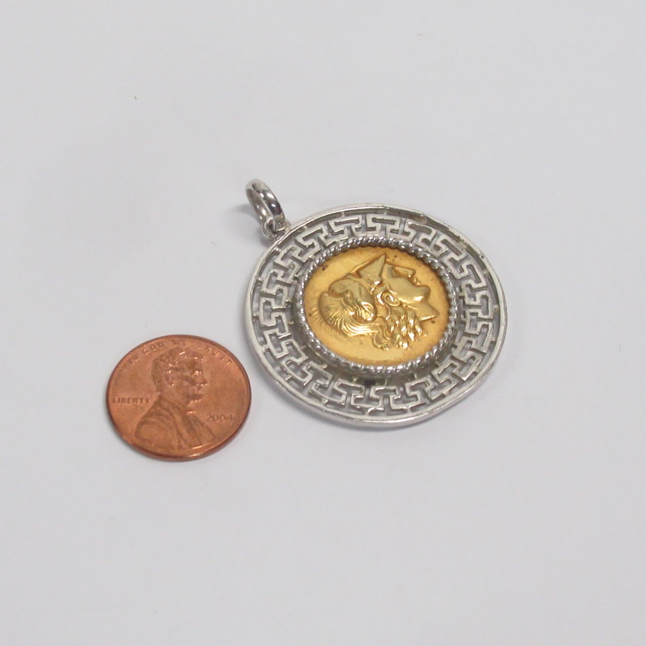 18K Gold Coin Pendant