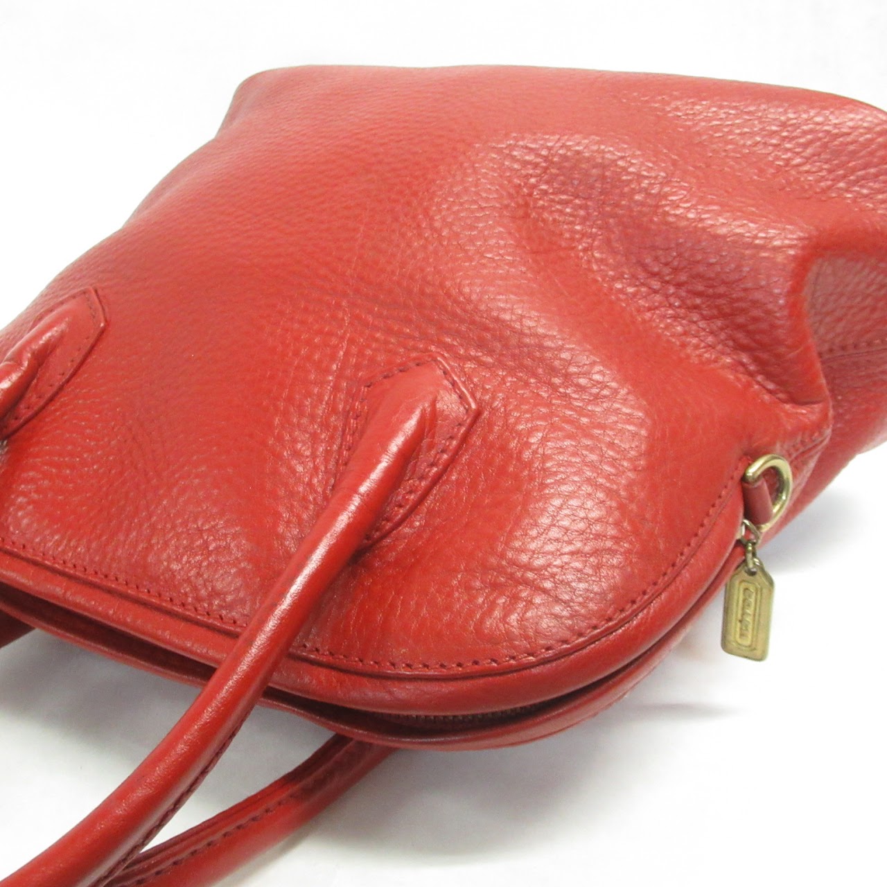 Coach Classic Red Leather Handbag