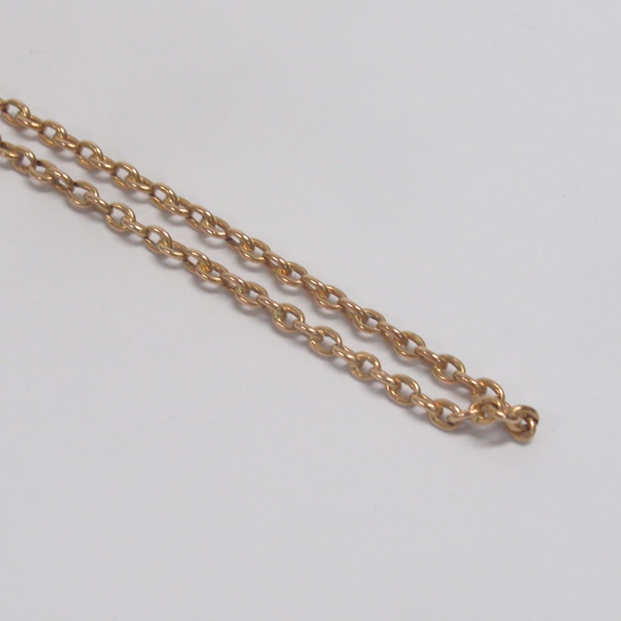 14K Gold Anchor Chain Necklace