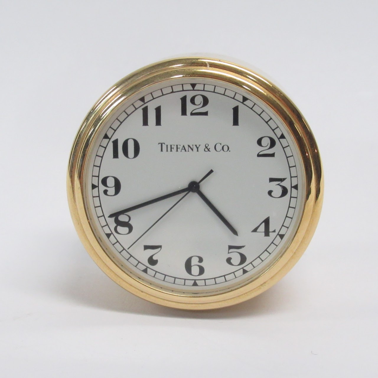 Tiffany & Co. Brass Desk Clock