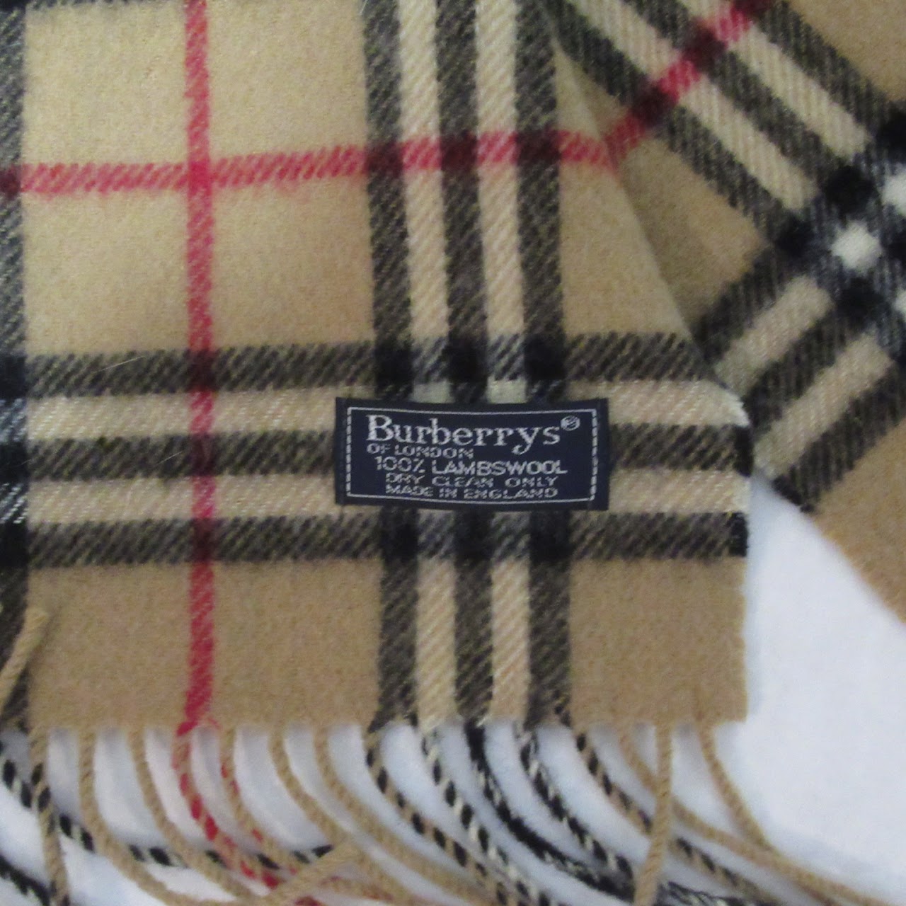 Burberry Check Wool Scarf