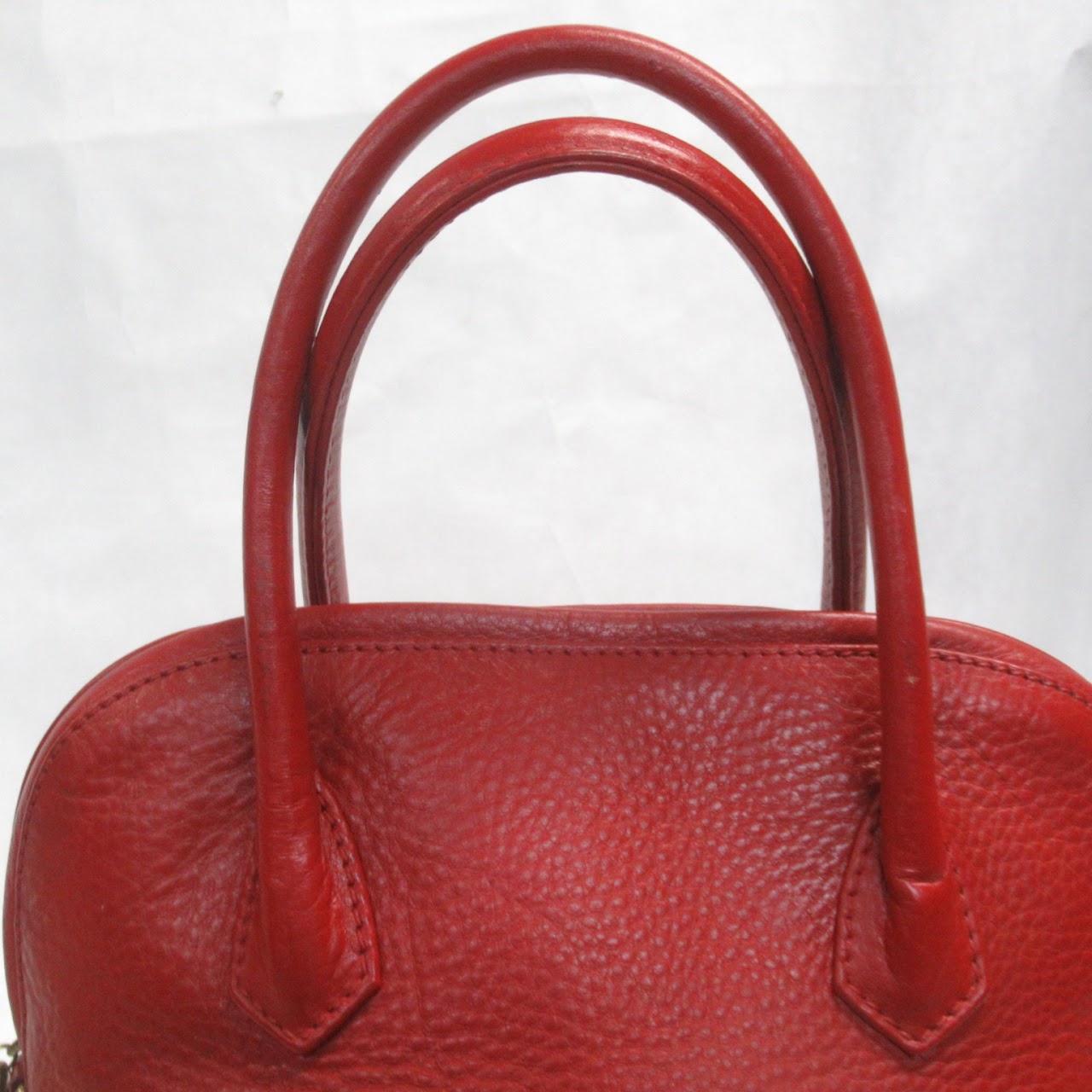 Coach Classic Red Leather Handbag